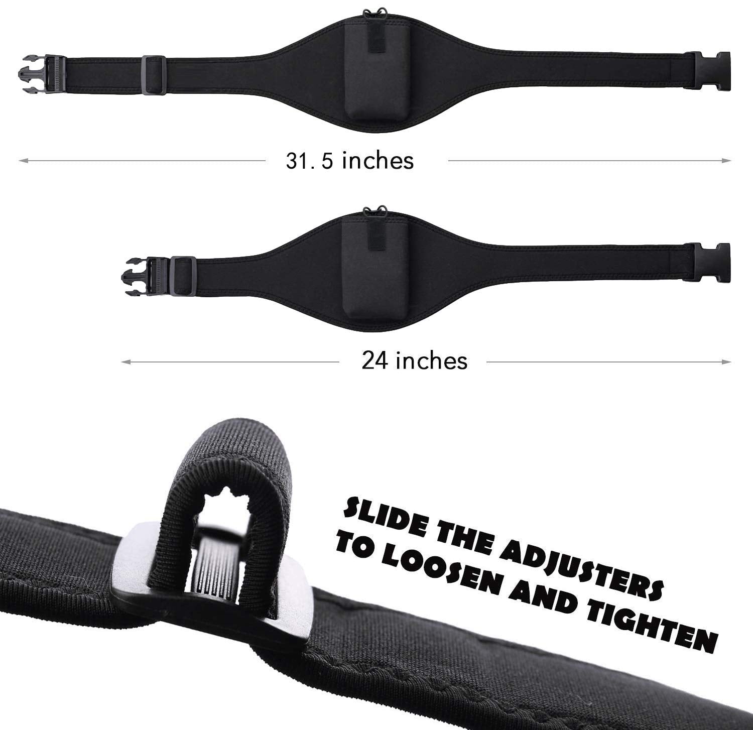 Iraspin Mic Belt   Microphone Belt With Innovative Rubber Band Lock   Improved Adjustability Comfortability Durability For Fitne