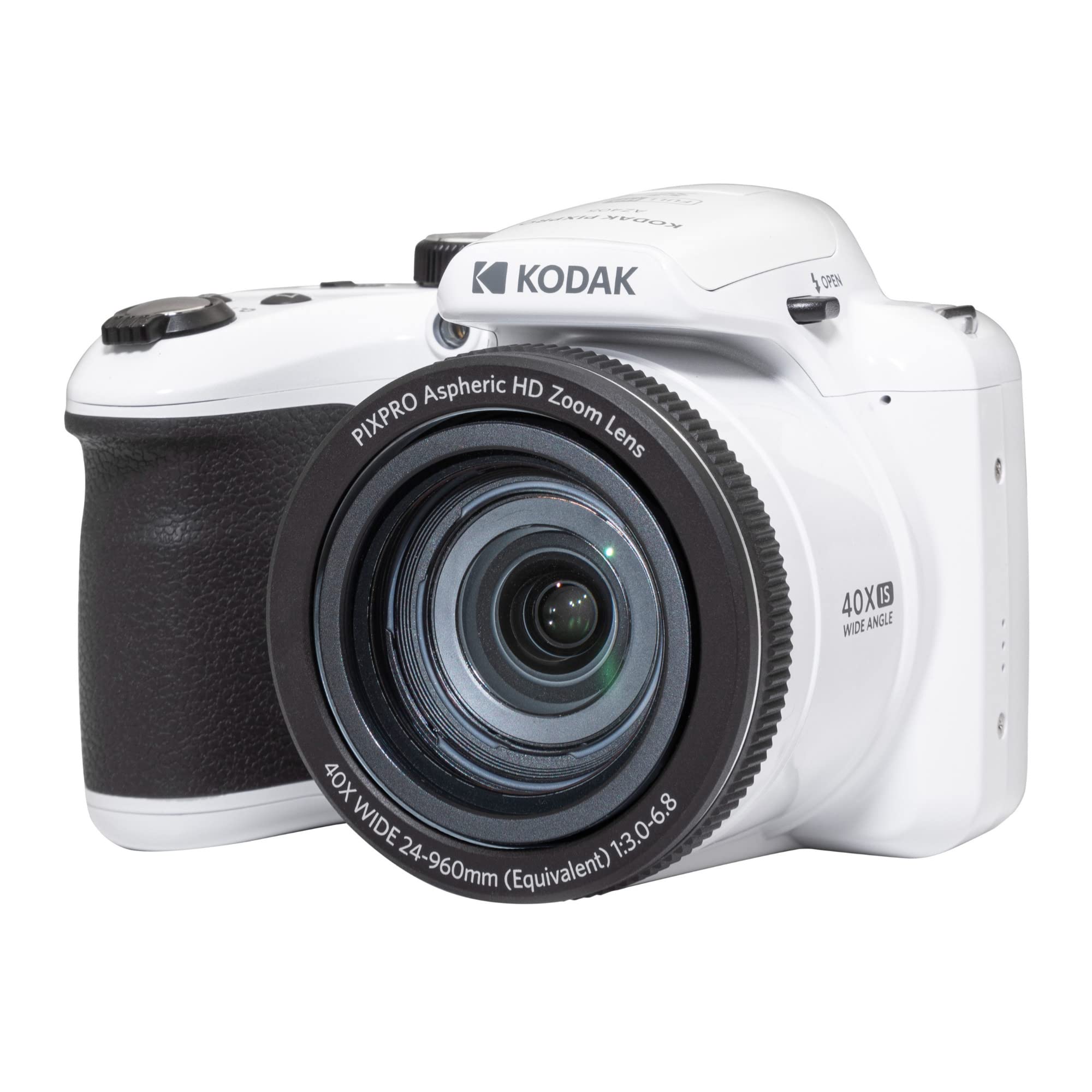 Kodak Pixpro Az405-Wh 20Mp Digital Camera 40X Optical Zoom 24Mm Wide Angle Lens Optical Image Stabilization 1080P Full Hd Video