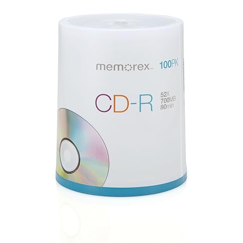 Memorex 700Mb/80 Minute 52X Cd R Media 100 Pack Spindle