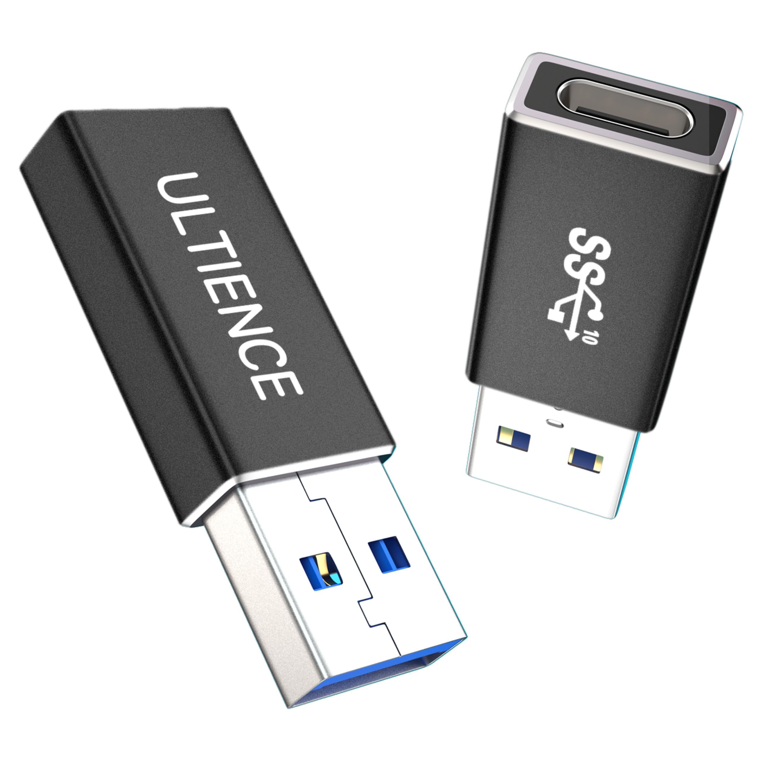 [10Gbps 2 Pack] Usb C Female To Usb A Male Adapter   Usb 3.2 Converter High Speed 10Gbps Data Transfer & 60W Fast Charging, Comp