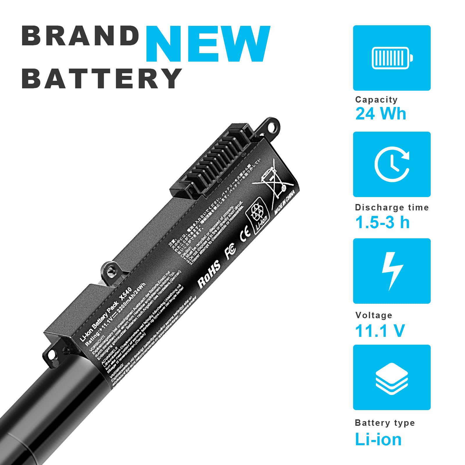 Fancy Buying New A31N1519 Laptop Battery For Asus X540 X540S X540Sa R540Sa X540L X540Lj X540La Si302 X540La X540Sc X540Ya Series