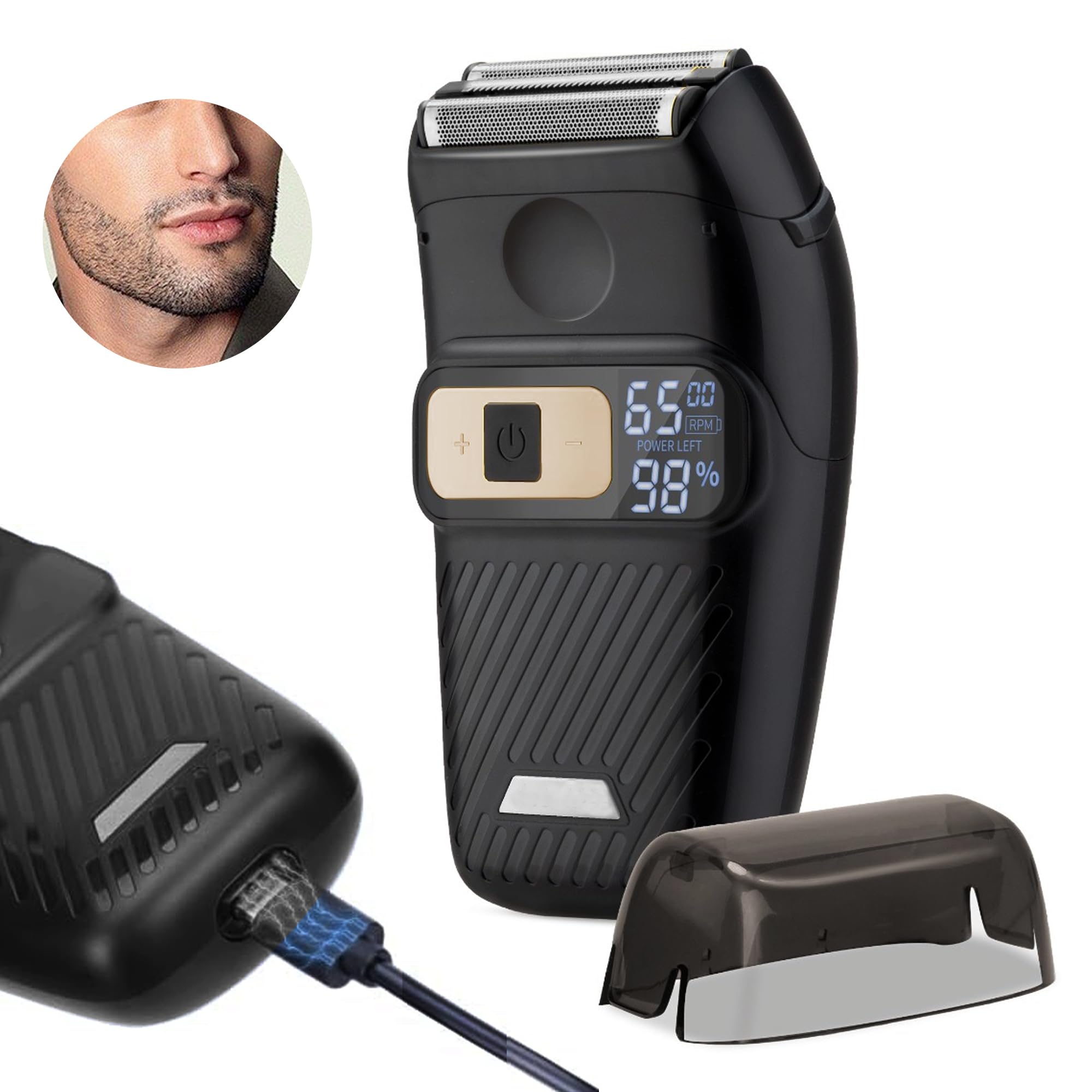 Foil Shaver Electric Shavers For Men Foil Shaver For Men Electric Razor For Men Face Barber Shaver Waterproof Beard Trimmer Shav