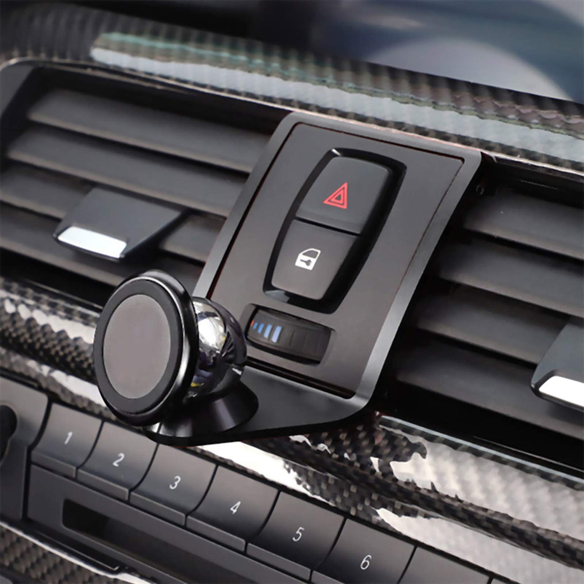Llkuang Car Mobile Phone Mount Compatible With Bmw 3 4 Series M3 M4 F30 F31 F32 F33 F34 F36 F80 F82 F83 360-Degree Rotary Cell P