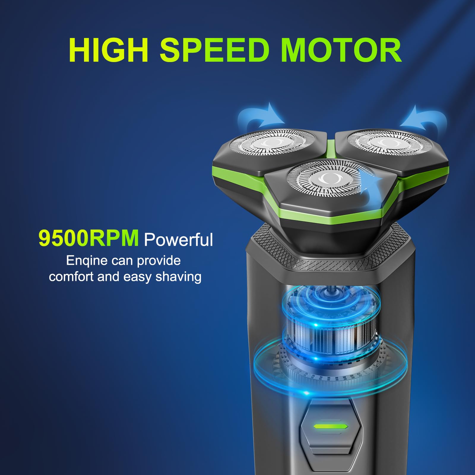 Electric Razor For Men   Electric Shavers For Men With Magnetic Detachable Head, 3D Floating Head, Ideal For Travel, Office, And