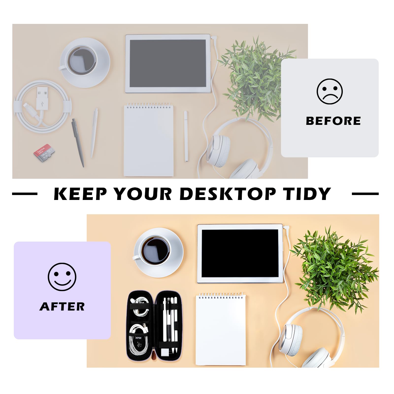 Agptek Case Holder For Apple Pencil, Slim Pu Leather Carrying Case Pouch Cover Compatible With Apple Pen Accessories, Usb Cable,