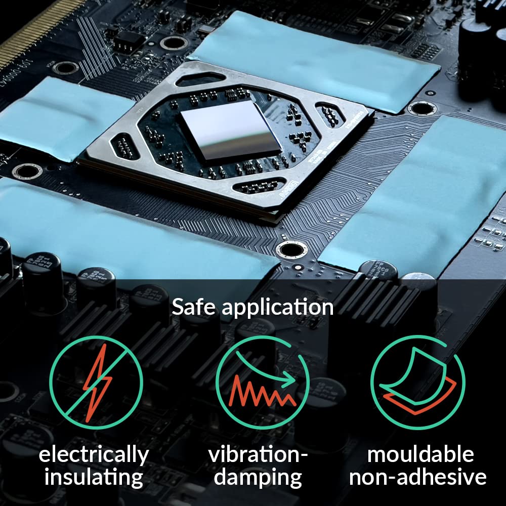 Arctic Tp 3: Premium Performance Thermal Pad, 100 X 100 X 0.5 Mm (Stackable To 2.0 Mm Without Performance Loss), 1 Piece   High