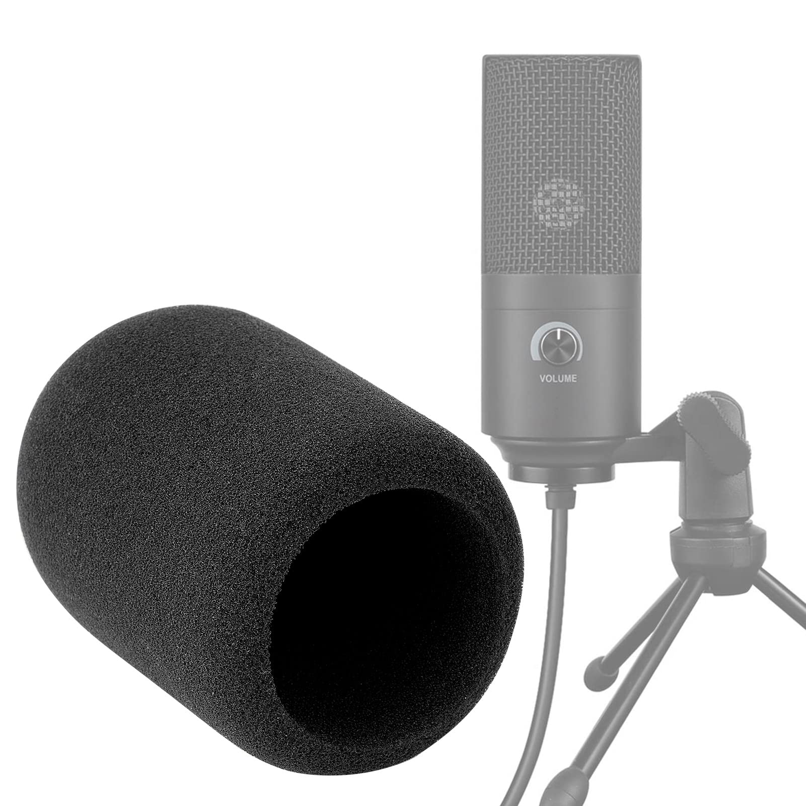 YOUSHARES K669B Pop Filter, Foam Mic Windscreen Compatible with Fifine USB Microphone (K669B K669 K669L K669G K669PRO2 K669S) for Recording and Streaming