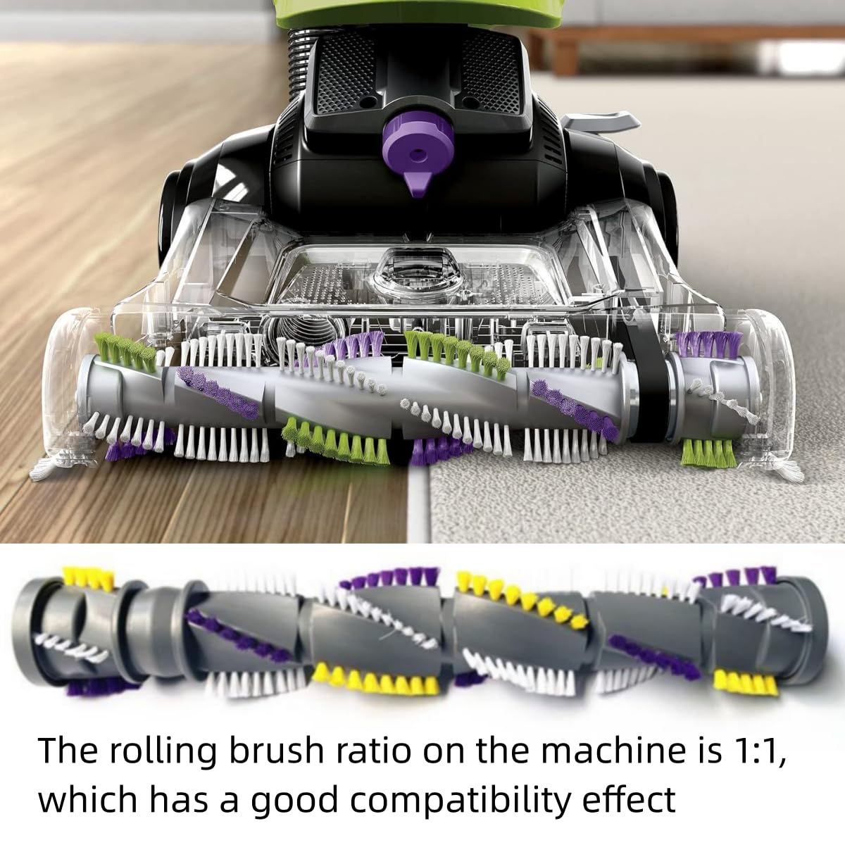 Vacuum Cleaner Brush Roll Belt Replacement Part Compatible With Bieesll Cleanview Swivel Pet Crosswave 2252 2254 2489 22543 2489