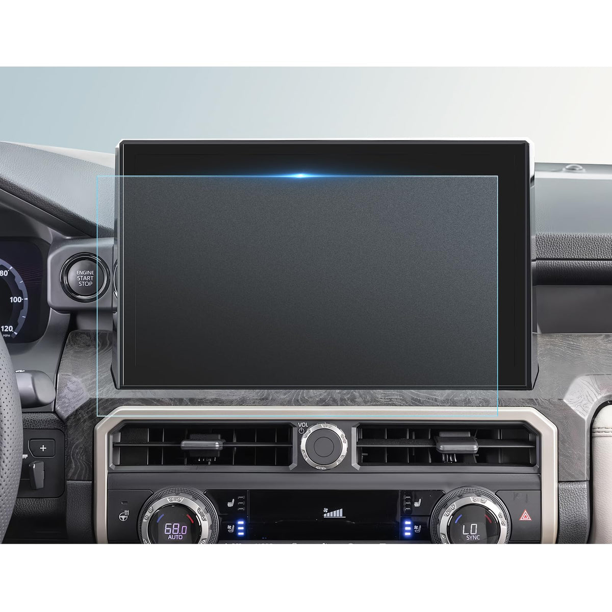Bibibo For 2024 2025 Toyota Tacoma Accessories Screen Protector 2024 2025 Toyota Tacoma Limited /Trailhunter/Trd Pro 14' Frosted Matte Protective Film [Anti Glare& Scratch Ultra-Clear] Toyota Tacoma Accessories 2024 2025 Tacoma