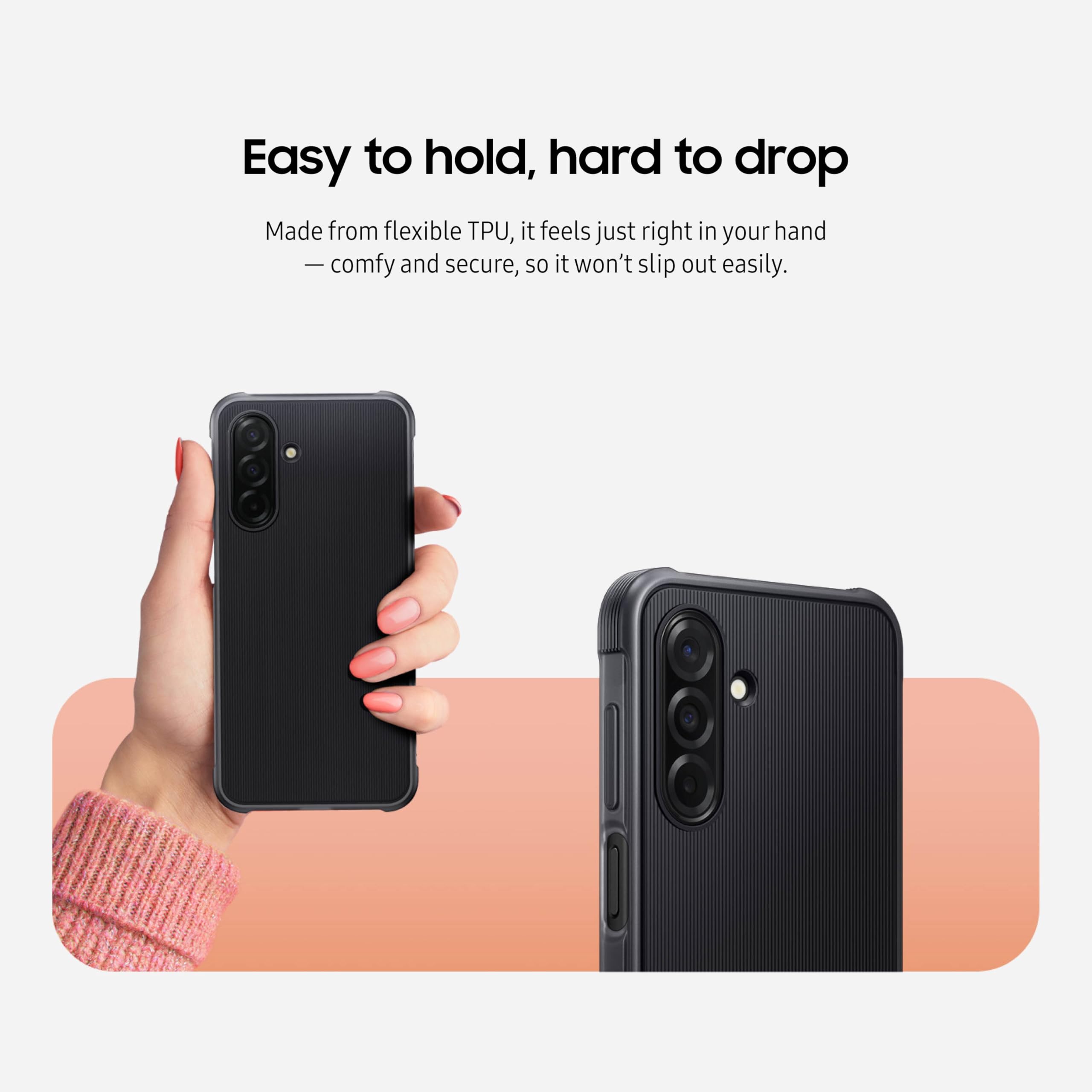 Samsung Galaxy A26 5G Rugged Case, Tough Design, Durable Design, Black, Ef-Ra266Cbegus