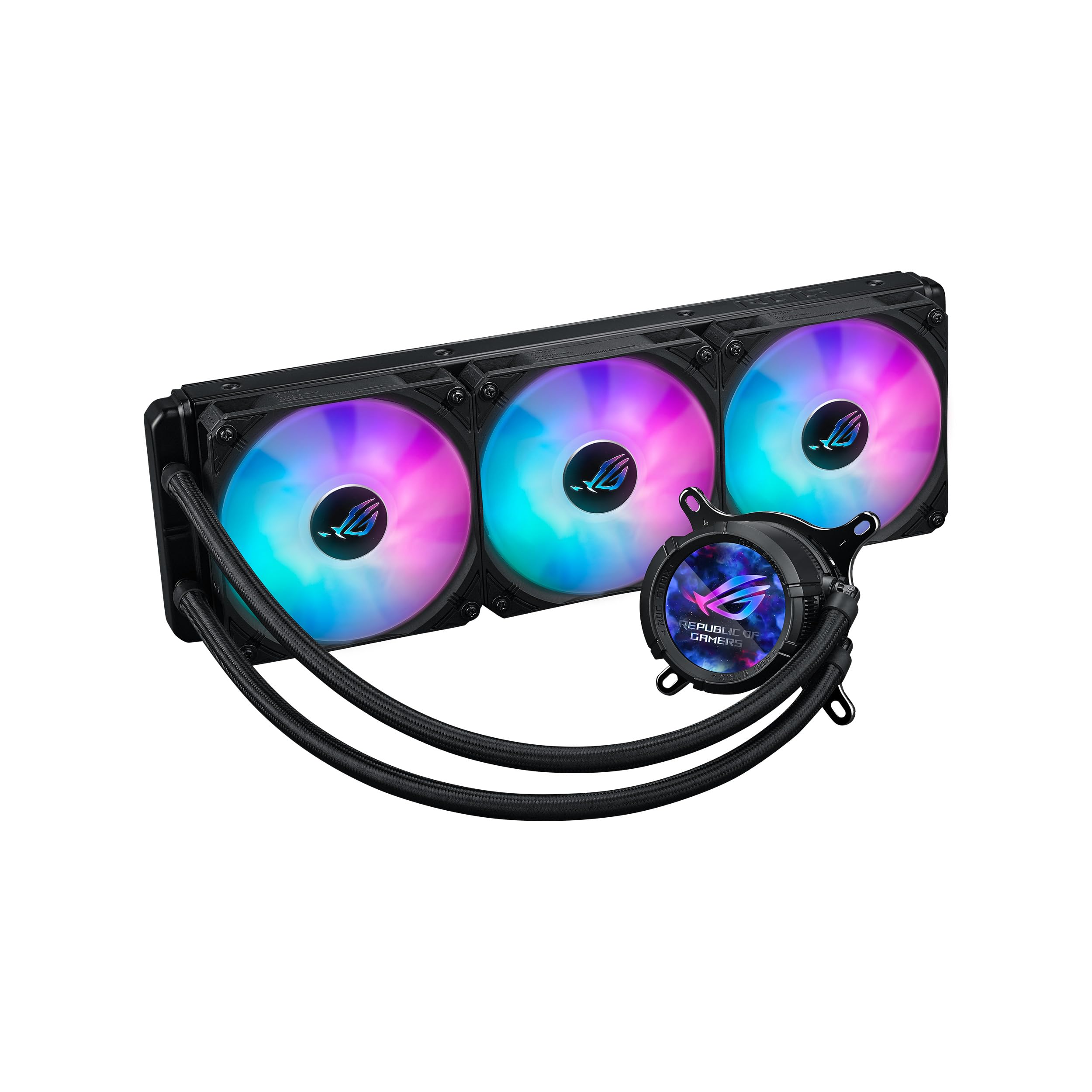 Asus Rog Strix Lc Iii 360 Argb Lcd All In One Cpu Liquid Cooler   Intel Lga 1700, 1200, 115X   Amd Socket Am4, Am5   With 2.1''