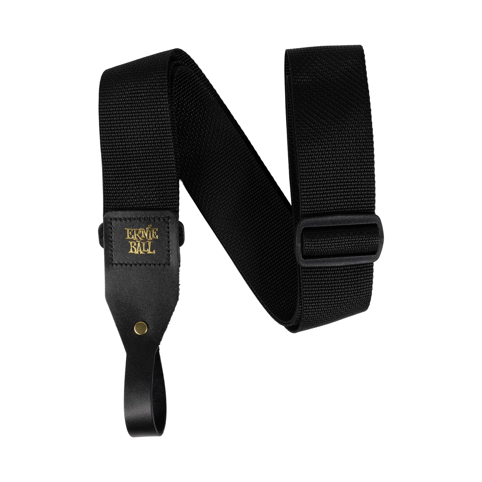 Ernie Ball Polypro Acoustic Guitar Strap   Black (P05365)