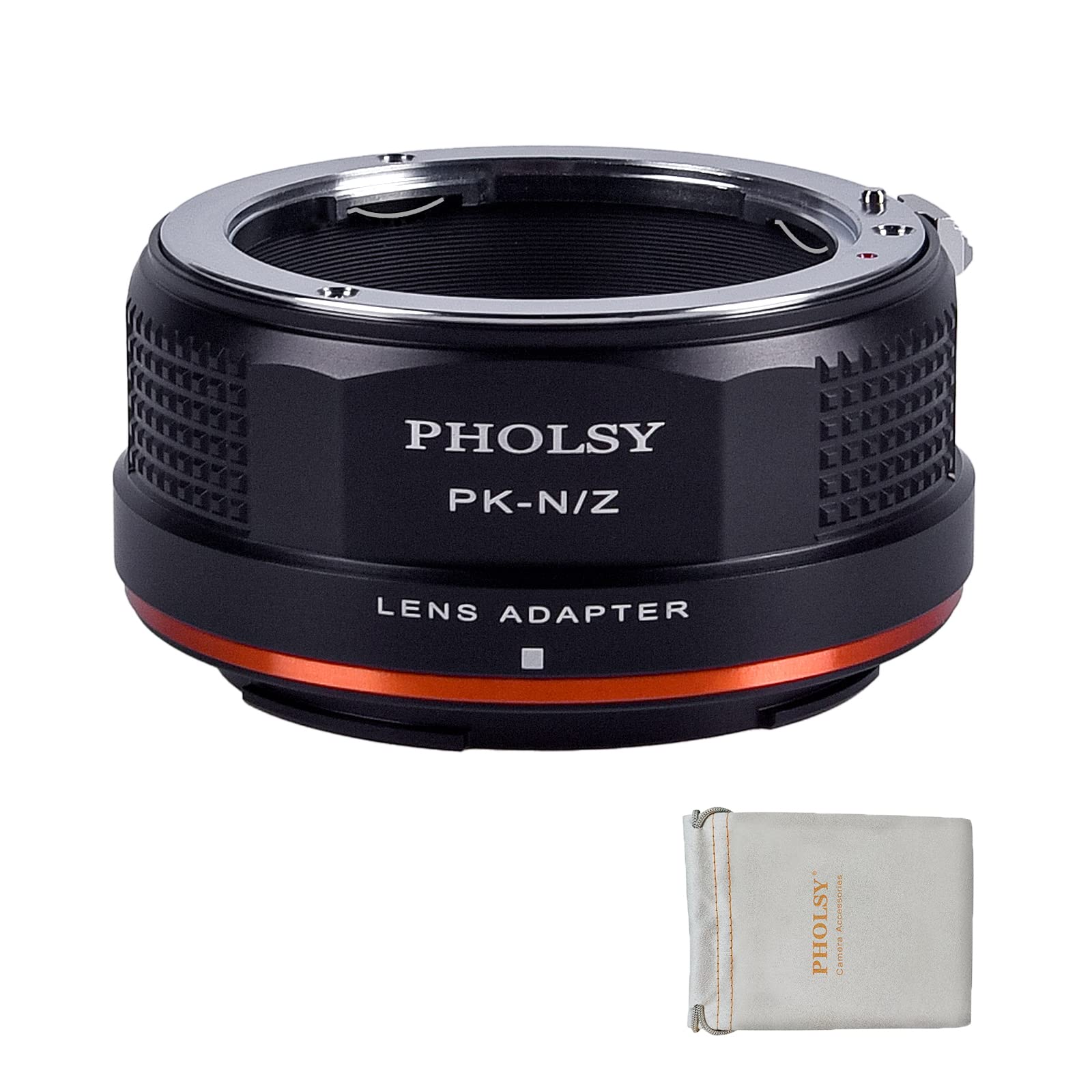 Pholsy Lens Mount Adapter Compatible With Pentax K Pk Lens To Nikon Z Mount Camera Body Compatible With Nikon Z Fc, Z30, Z9, Z8,