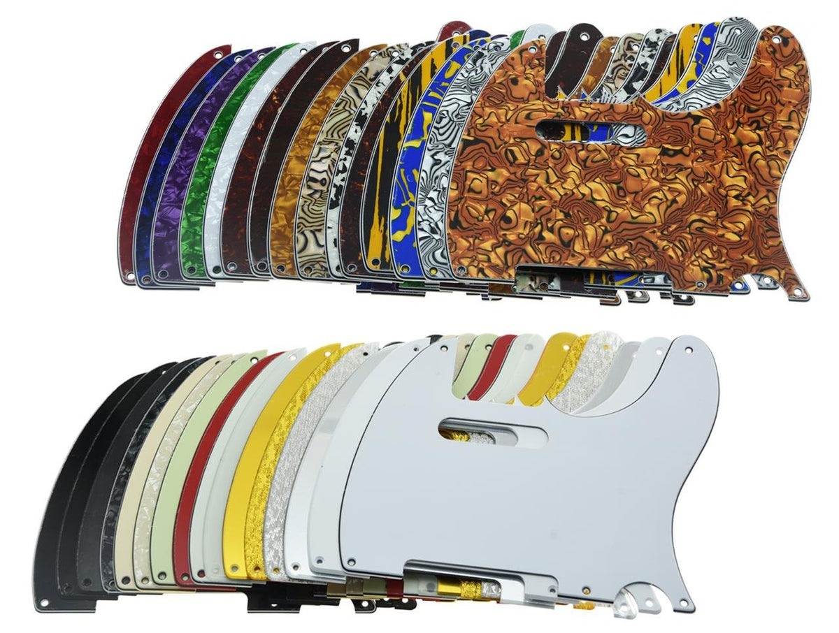 Telecaster Letters KAISH Black Pearl 5 Hole Tele Pickguard for Vintage Fender Telecaster ...