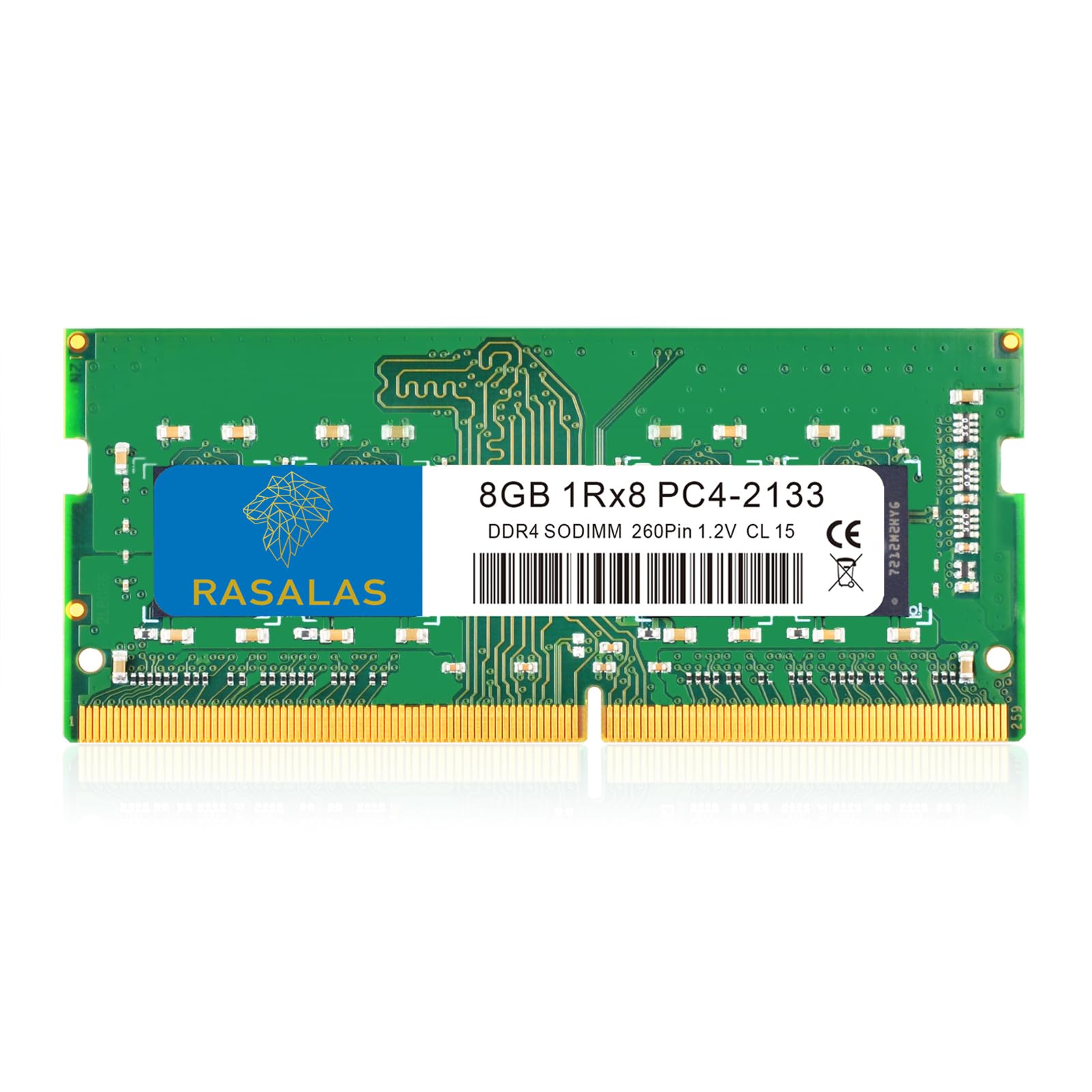 Rasalas 8Gb Ddr4 2133Mhz Pc4 17000 Non Ecc Unbuffered 1.2V Cl15 1Rx8 Pc4 2133P Laptop Ram Upgrade