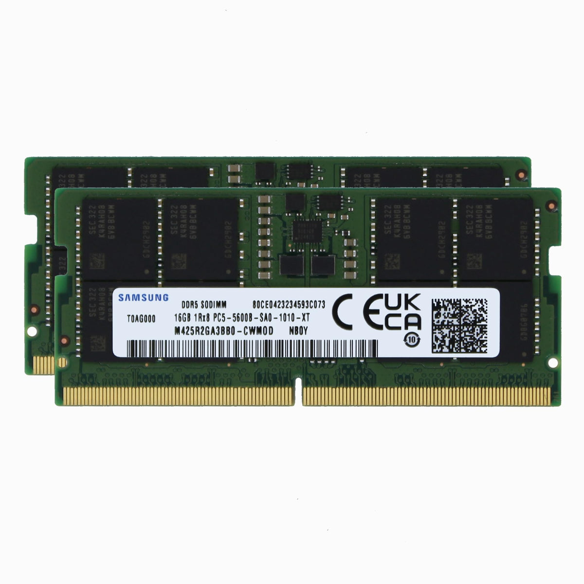 Samsung 32Gb (2X16Gb) Ddr5 5600Mhz Pc5-44800 1Rx8 Sodimm Cl46 1.1V M425R2Ga3Bb0-Cwm Ram Memory Module Laptop Notebook Upgrade M4