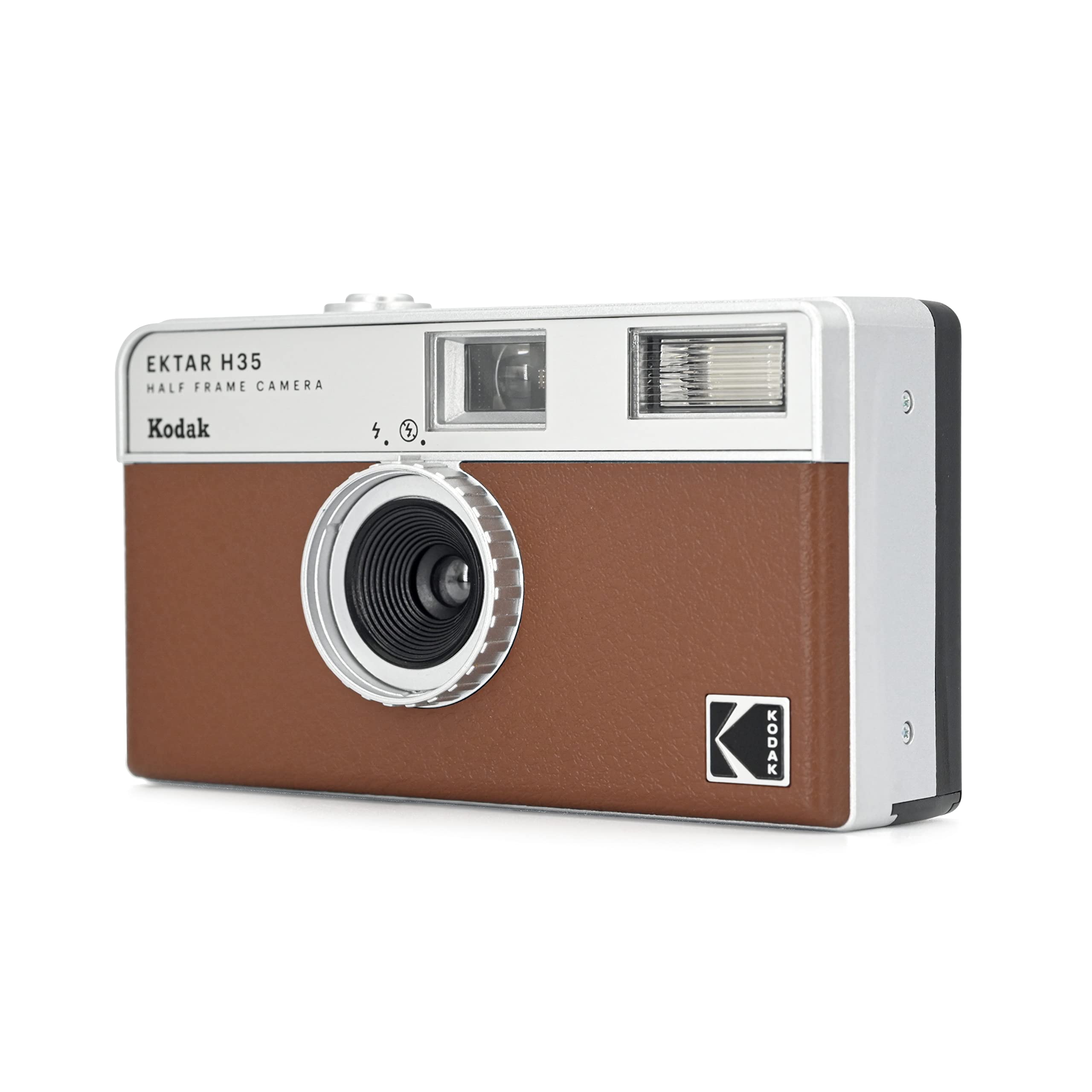 Kodak Ektar H35 Half Frame Film Camera, 35Mm, Reusable, Focus-Free, Lightweight, Easy-To-Use (Brown) (Film & Aaa Battery Are Not