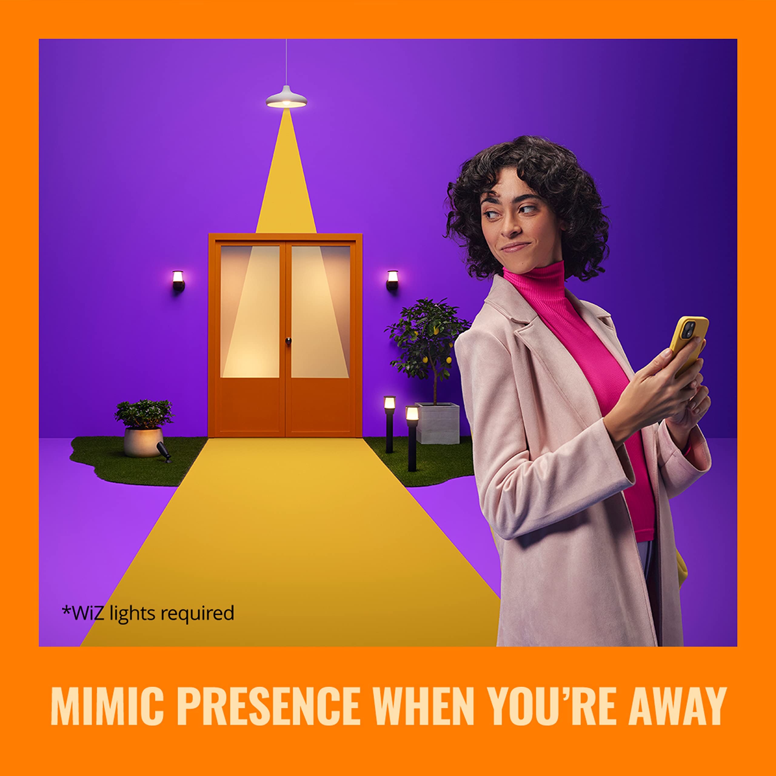 Wiz Indoor Security Camera, 1080P Hd Video With Motion Detection And Full Duplex Audio, Compatible With Alexa, Google Assistant