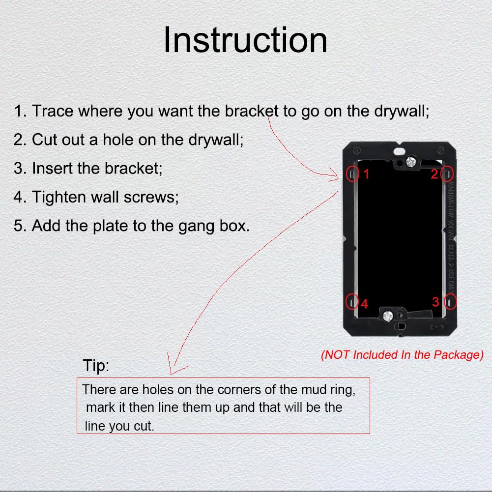 Bupldet 1 Port Cat7 Ethernet Wall Plate Female To Female   Shielded Cat 7 Keystone Jack Outlet Cover Plate For Cat8/Cat7/Cat6E N