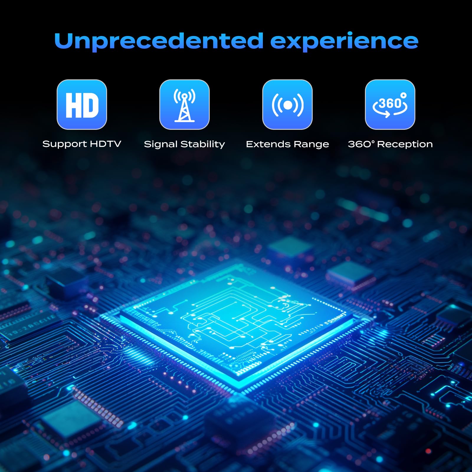 Tv Antenna For Smart Tv Indoor, Hd Tv Antenna Indoor For Local Channels, Tv Indoor/Outdoor With Amplifier And Signal Booster, Te