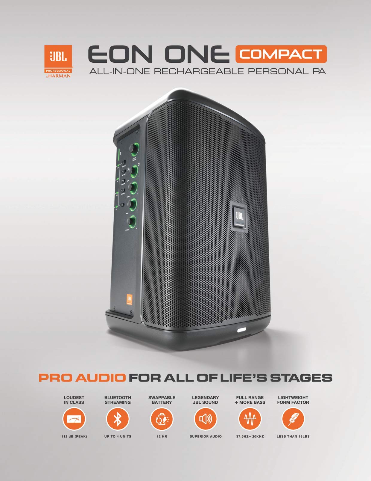 Jbl Professional Eon One Compact Battery