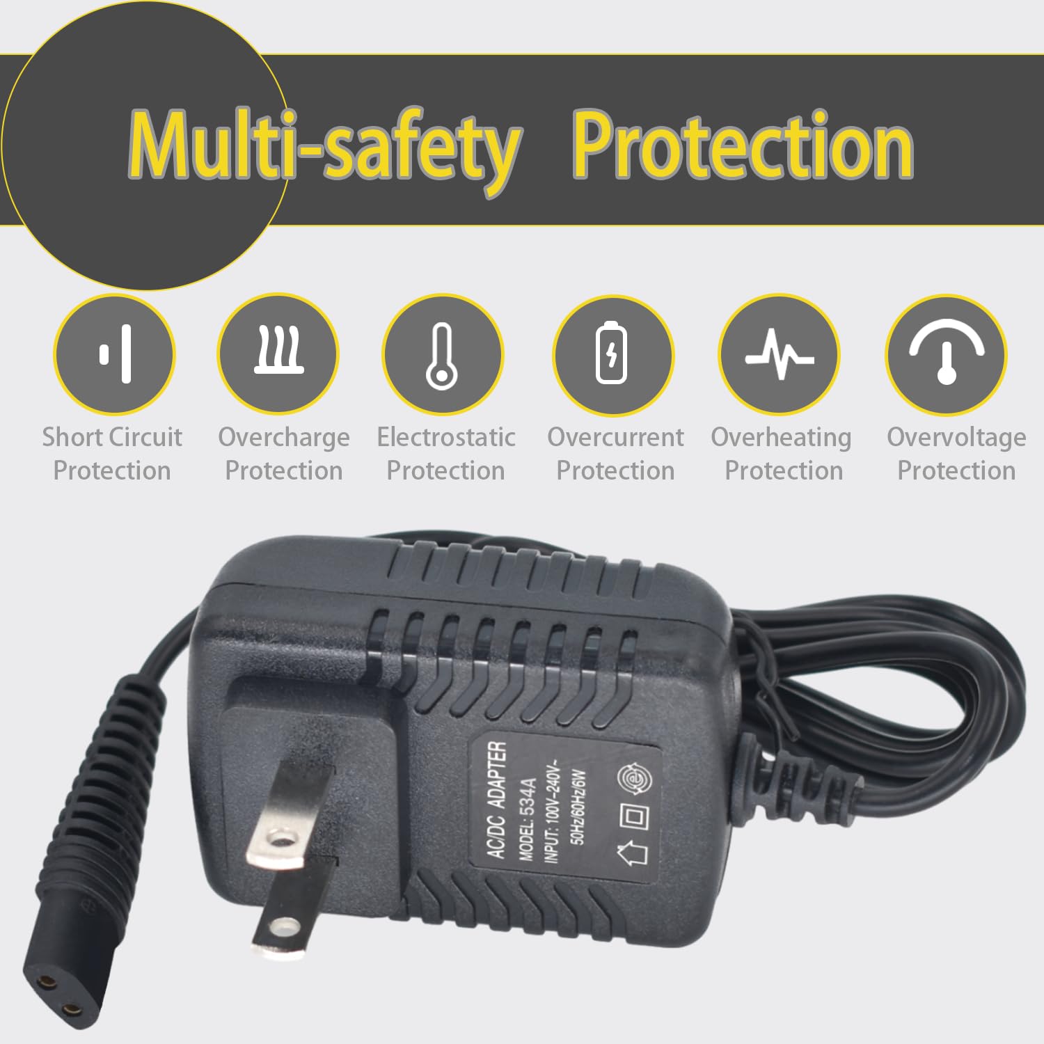 Replacment For Babyliss Pro Shaver Fxfs2 Charger, 4.5V Power Adapter Compatible With Babylisspro Barberology Cordless Metal Doub