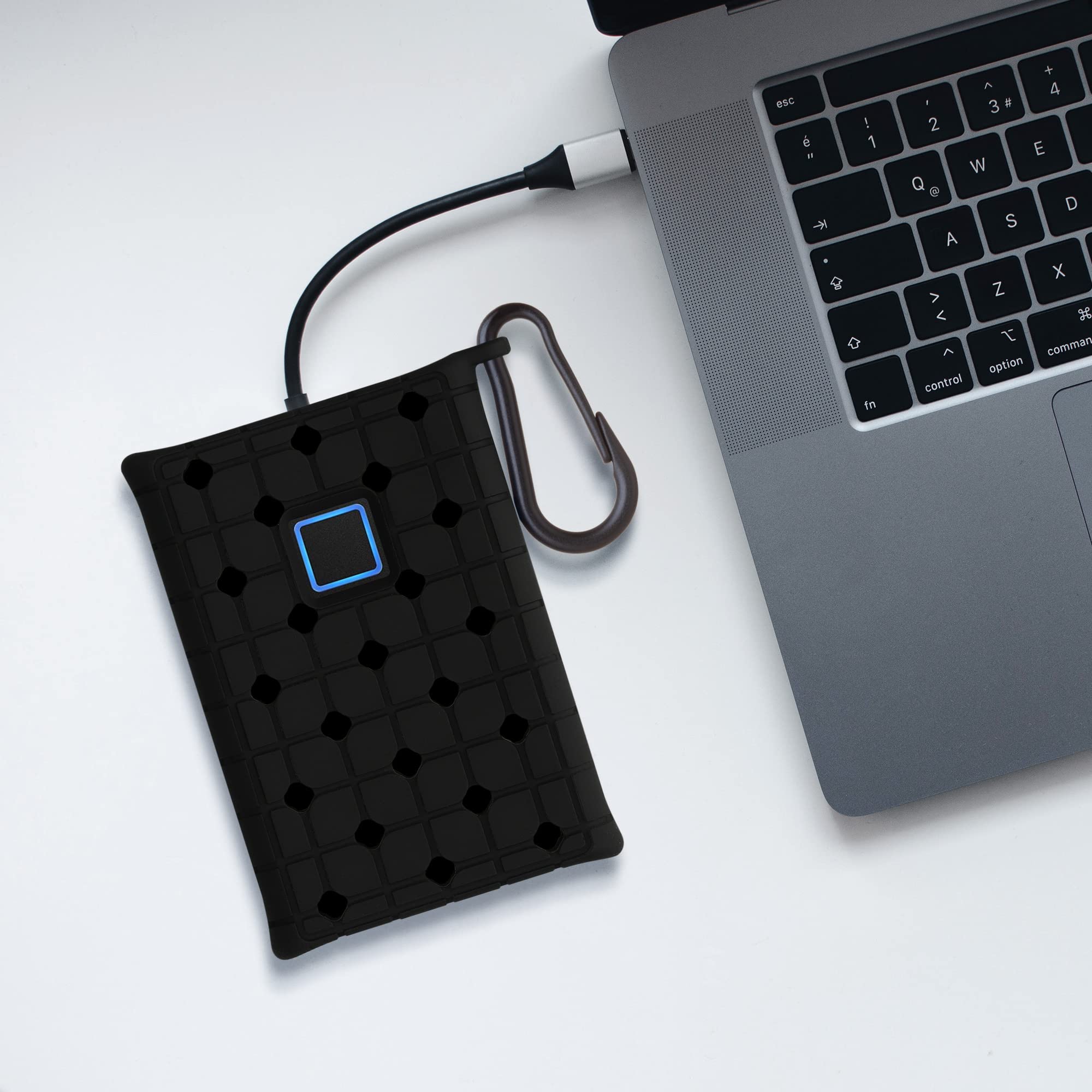 Kwmobile Silicone Case Compatible With Samsung T7 Touch Portable Ssd   Case Protective Cover For Ssd Drive   Black