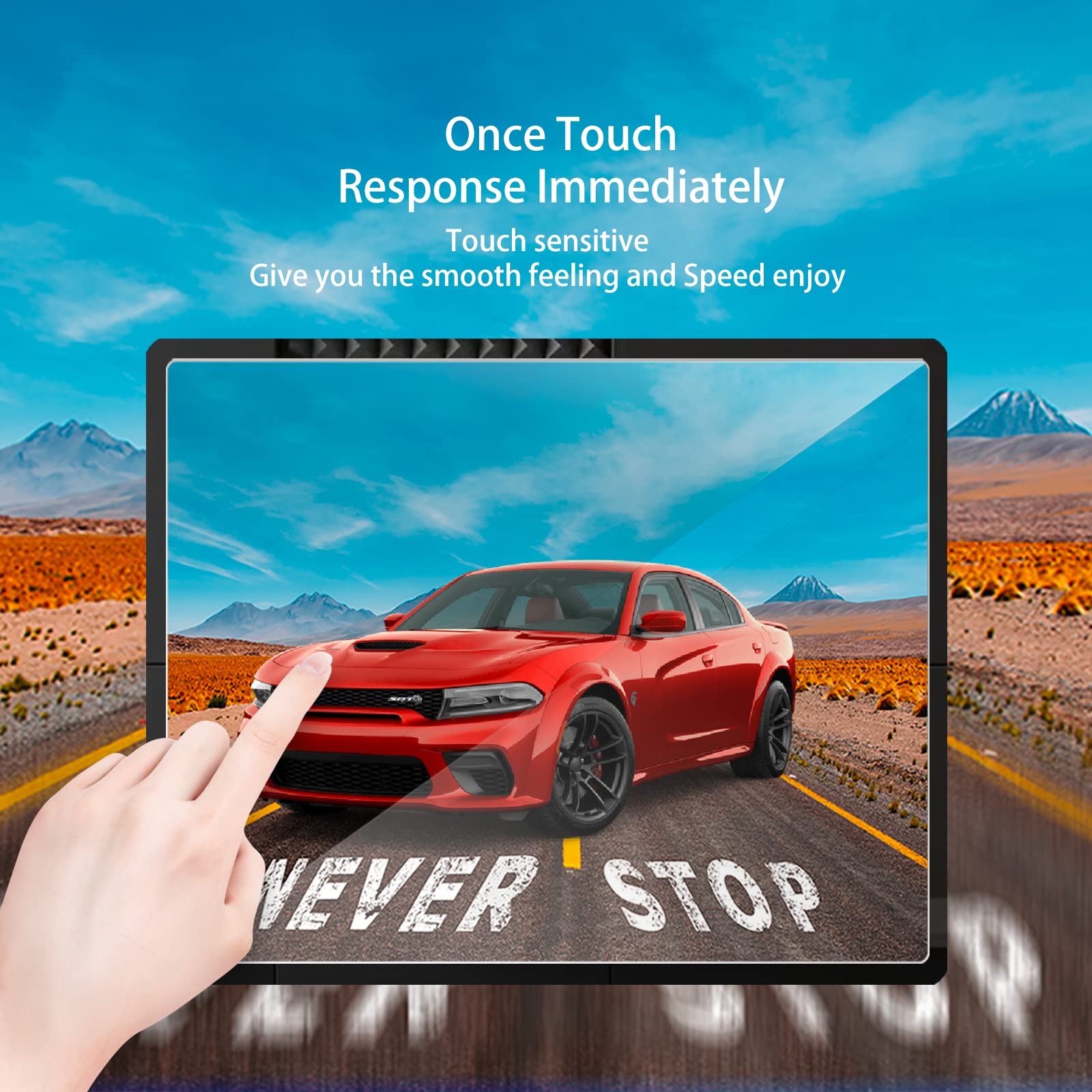 Xxciwp 2Pack 2023 Dodge Charger Screen Protector Dodge Charger 2011 2023 Scat Pack Screen Protector 8.4Inch Uconnect Touchscreen