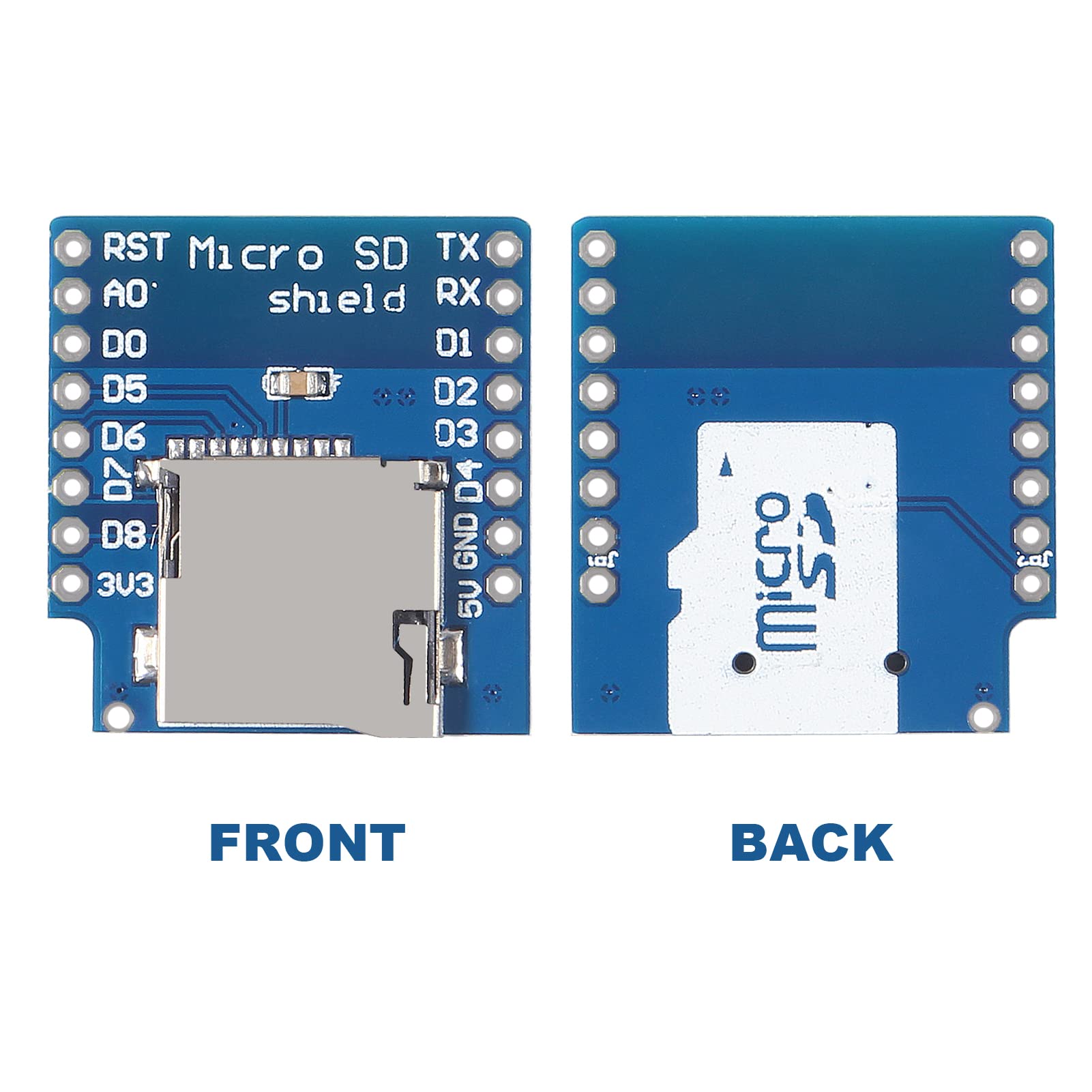 Aceirmc 10Pcs Micro Sd Card Shield D1 Mini Tf Wifi Esp8266 Compatible For Wemos D1 Mini Tf Card Module