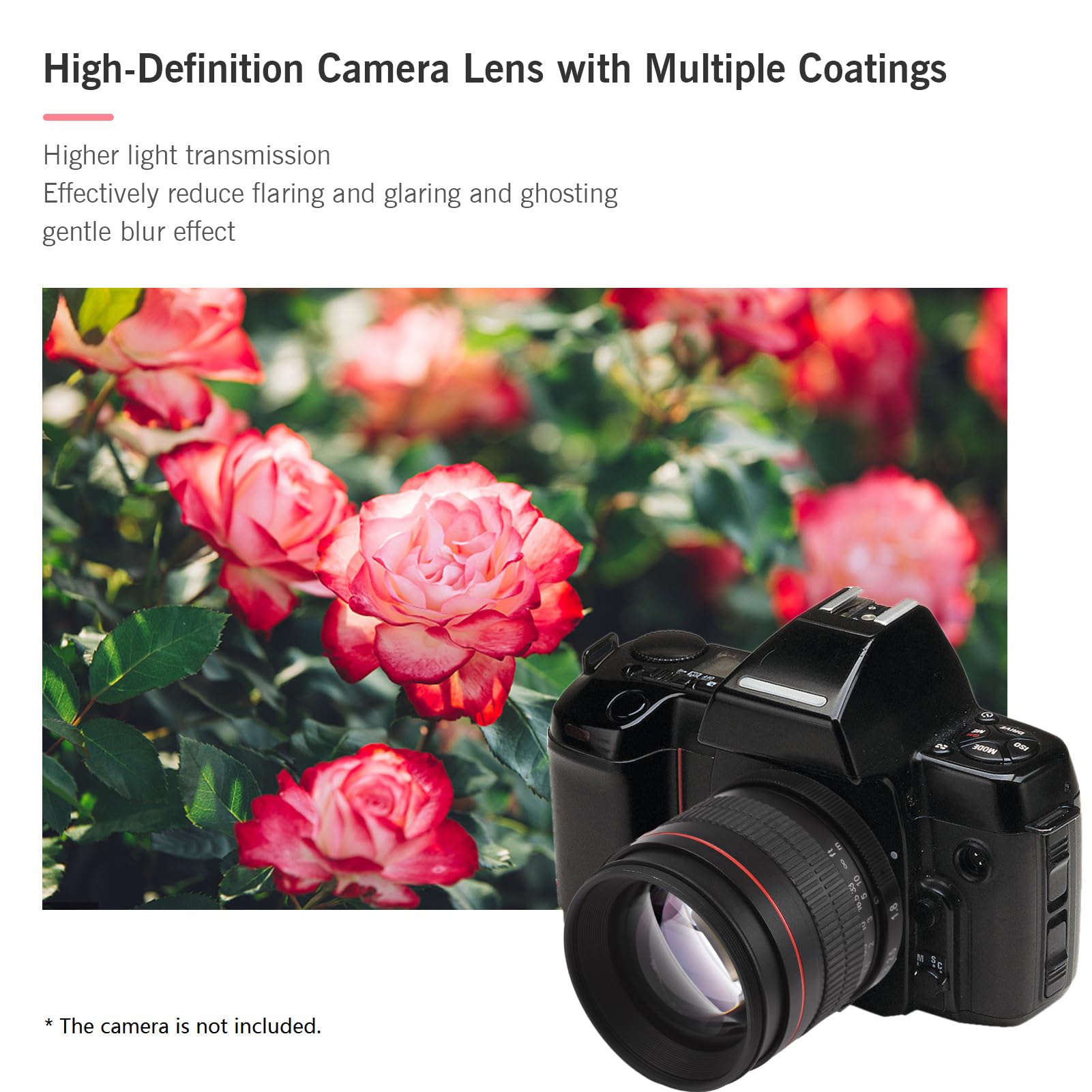 Andoer 85Mm F1.8 Large Aperture Medium Telephoto Full Frame Portrait Camera Lens Manual Focus Ef Mount Replacement For Canon Eos Rebel T8I T7I T6 T3I T2I 4000D 2000D 1300D 850D 800D 600D 550D 90D 80D