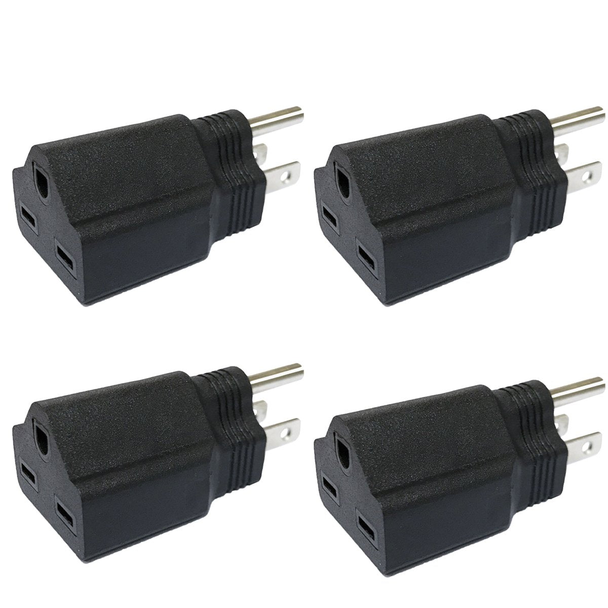 Bloomgrow 220V / 240V To 110V / 120V Plug Adapter Electrical Converter For Us (4Pcs)