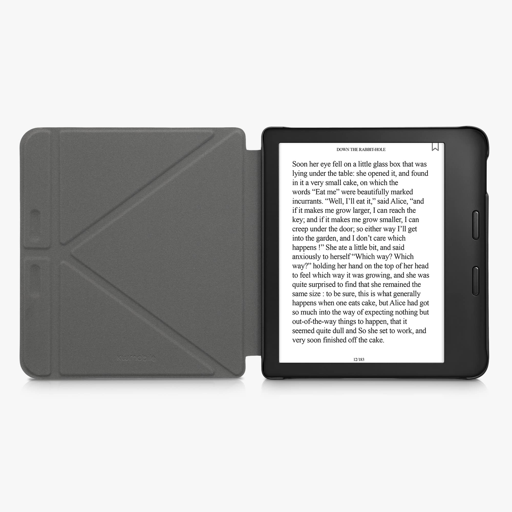 Kwmobile Origami Case Compatible With Kobo Libra 2 Case   Slim Pu Leather Cover With Stand   Red