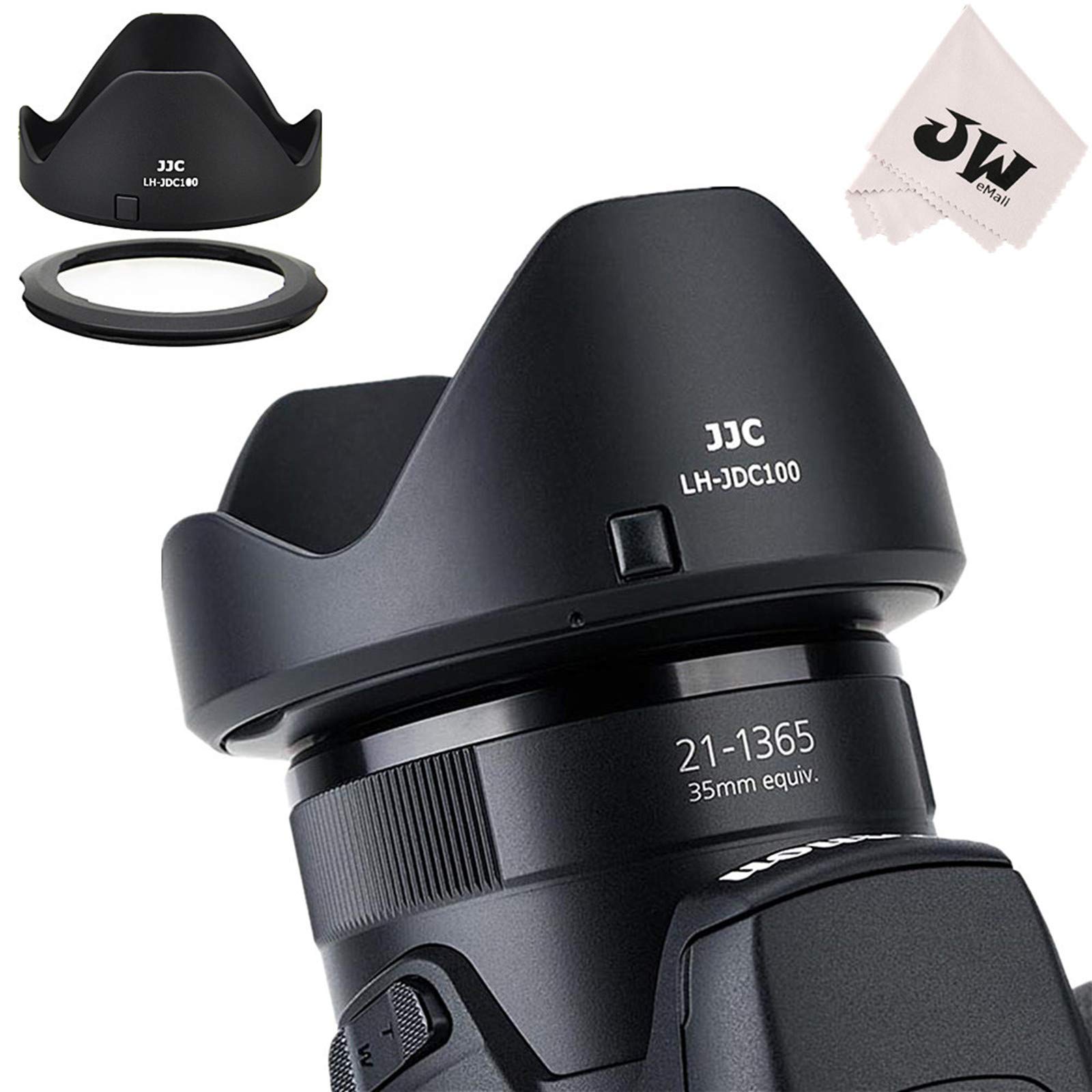 Jjc Reversible Lens Hood Shade Protector & 67Mm Filter Adapter Ring For Canon Powershot Sx70 Hs, G3 X, Sx60 Hs, Sx50 Sx40 Hs, Sx