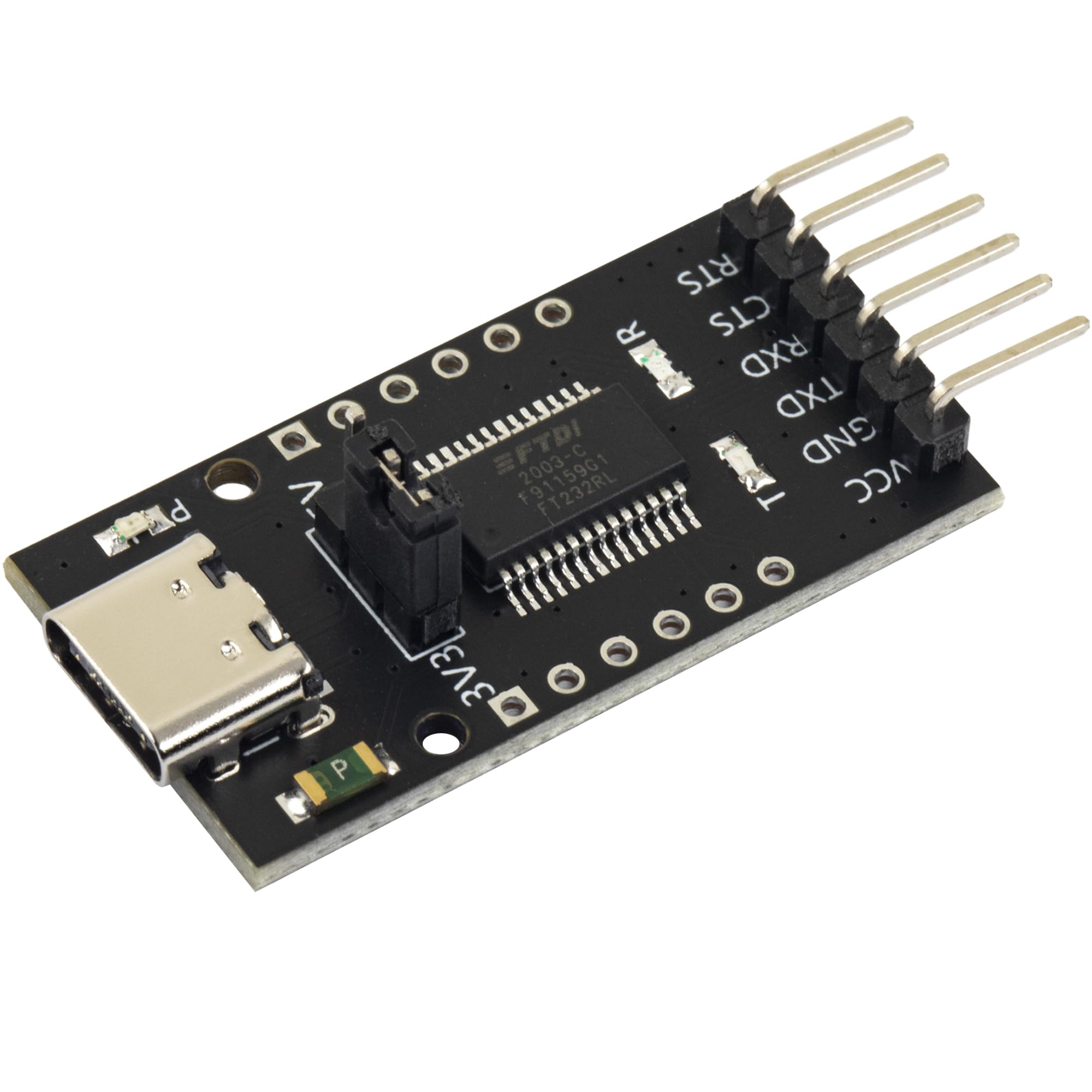 Naughtystarts 2Pcs For Ft232Rl Ftdi Usb Type C To Ttl Serial Converter Adapter Module 3.3V 5V Output 6Pin Ft232 Breakout Board F