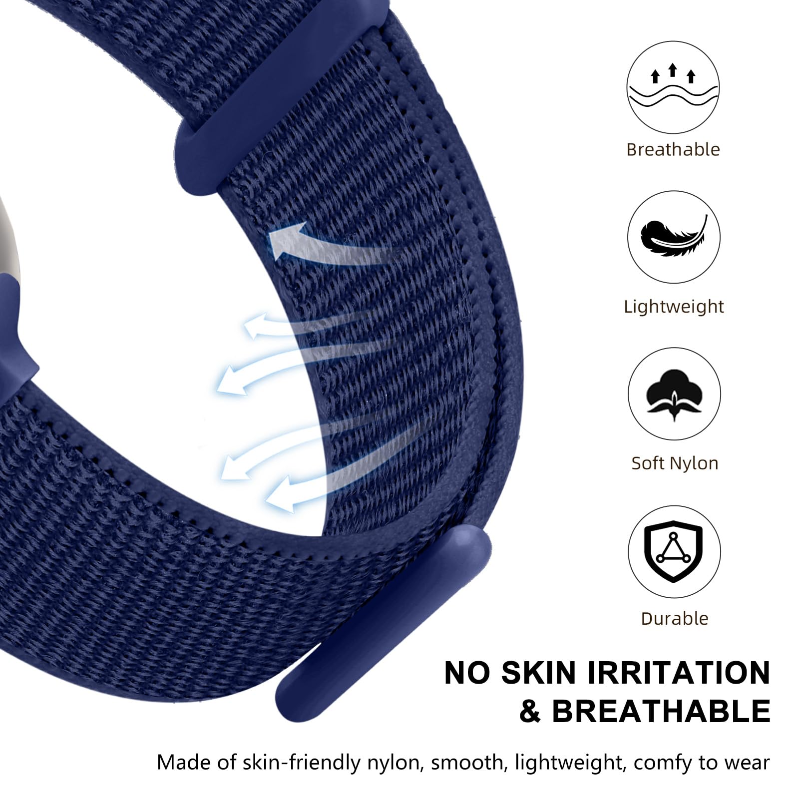 Getino Sport Loop Band Compatible With Apple Watch Bands For Men Women 44Mm 46Mm 42Mm 45Mm 49Mm 40Mm 41Mm 38Mm, Braided Stretchy