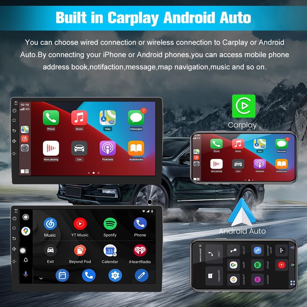 2Gb+64Gb Car Radio Stereo For Dodge Caravan Chrysler Town&Country 2001 2007 Android 13 Carplay Android Auto Bluetooth Dsp With G