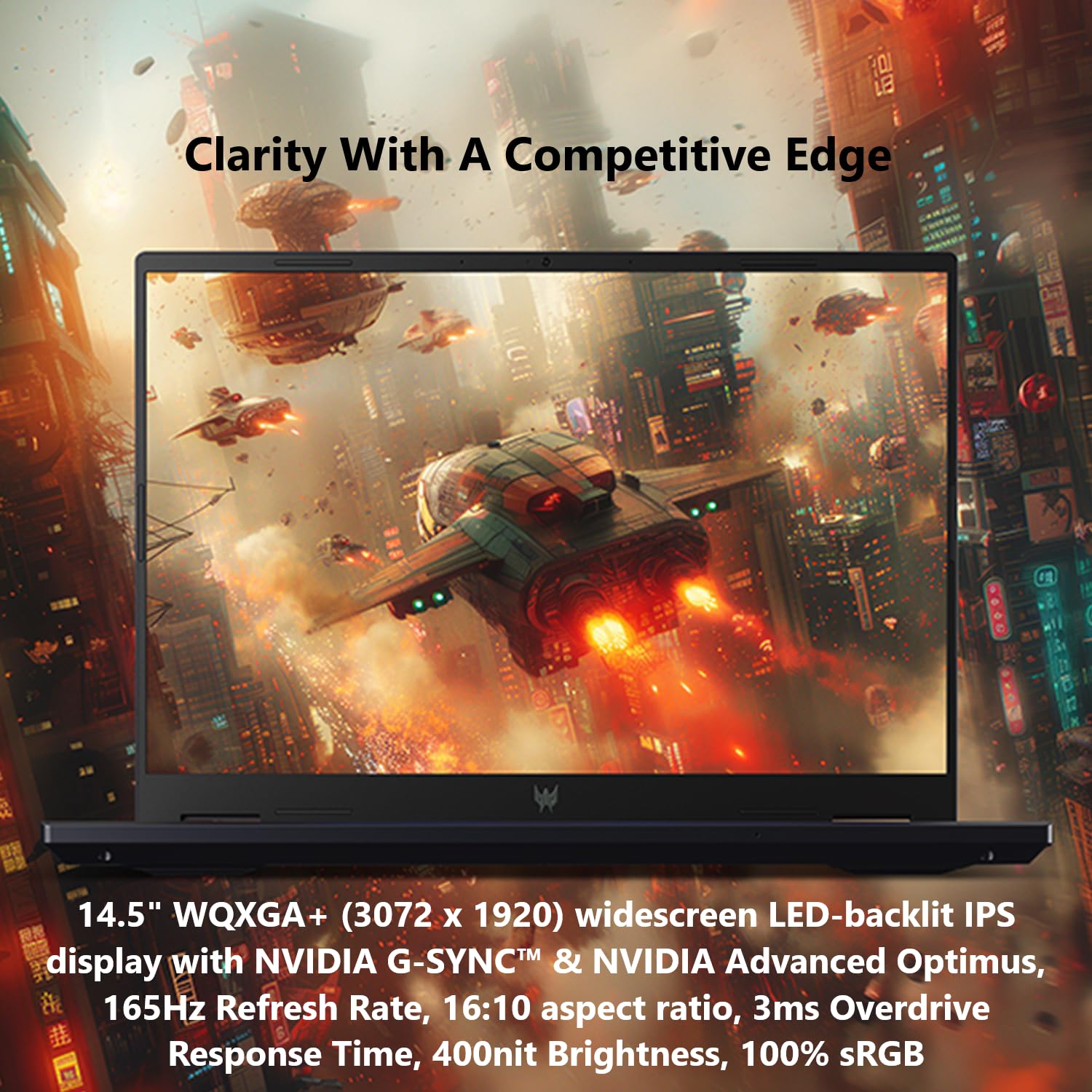 Acer Predator Helios Neo 14 Gaming Laptop | 14.5'' Wqxga+ Ips 165Hz Display | Ai Powered | Intel Core Ultra 9 Processor 185H | N