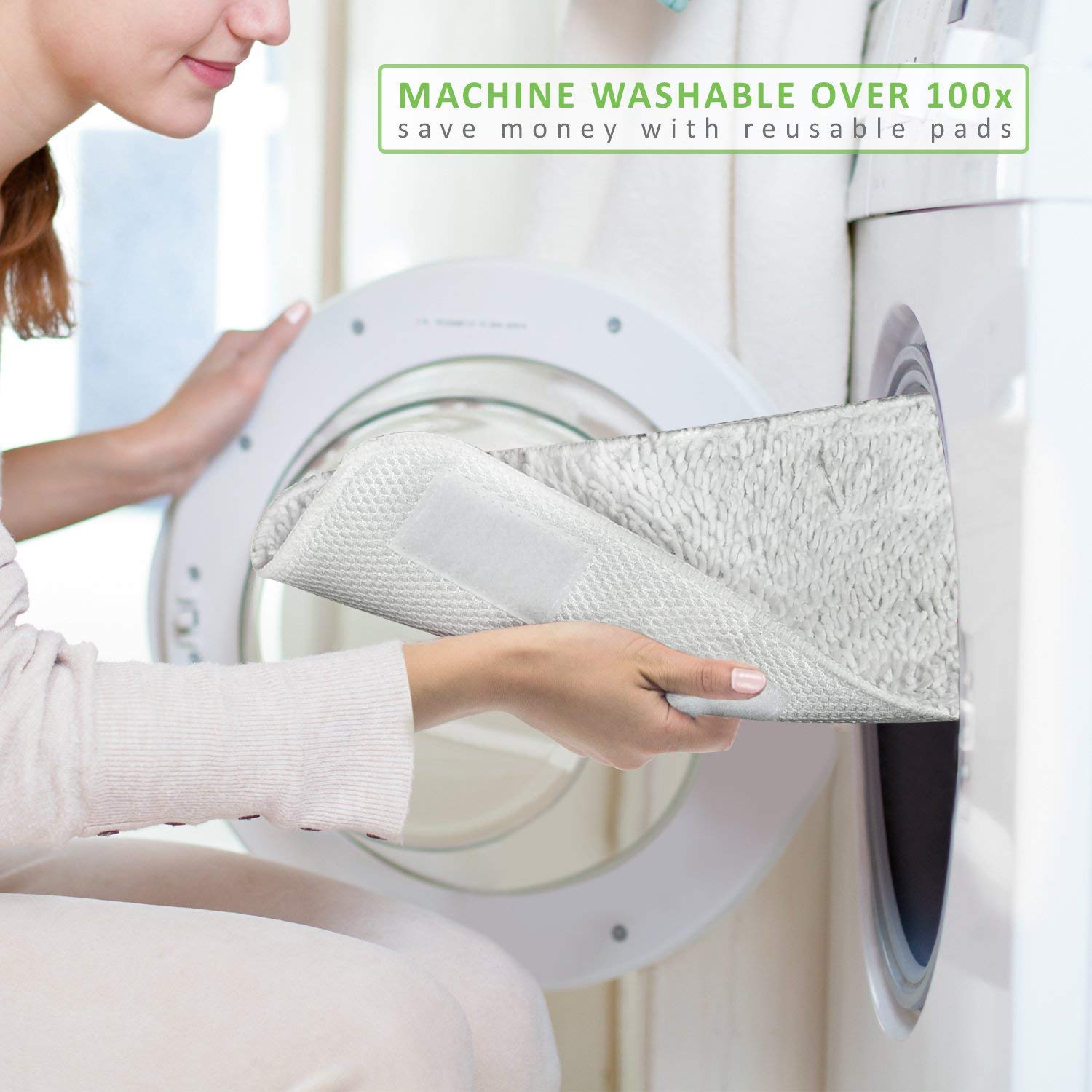 Sienna Luna Replacement Pads Microfiber Mop Pads Fit For Steamer Head Ssm 3006 Series Hard Floor Mop Washable Durable Cloth Pads