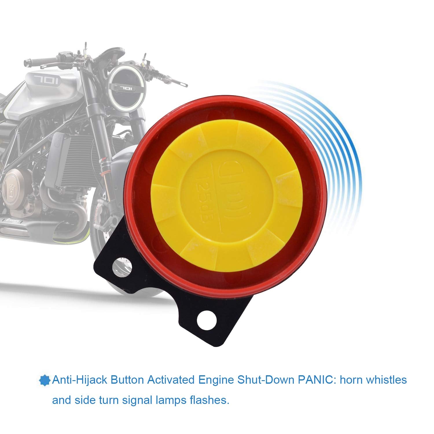 Bluefire Motorcycle Security Kit Alarm System Anti-Hijacking Cutting Off Remote Engine Start Arming Disarming