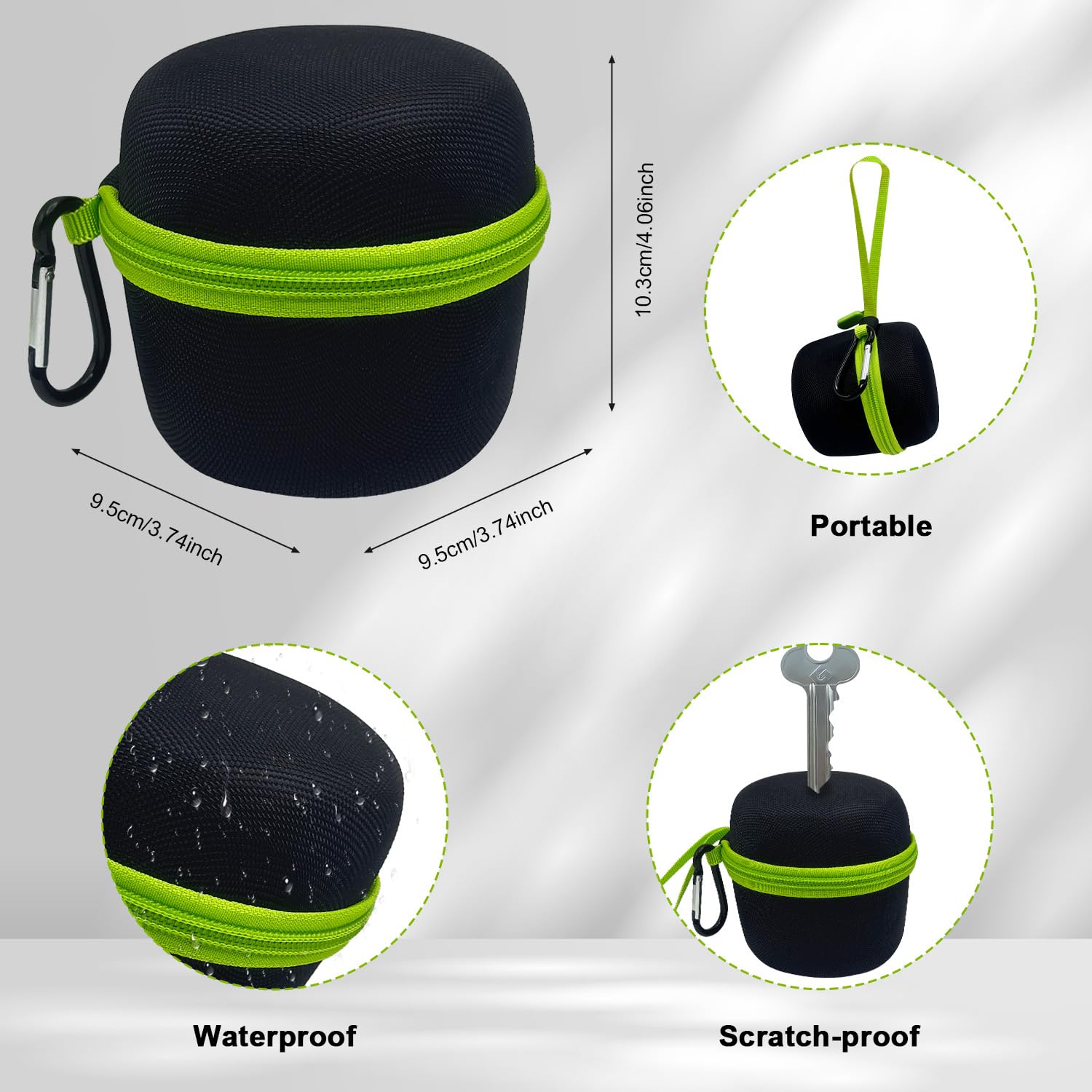 Hard Case Compatible With Microtouch/For Tustow/For Redbreak/For Solimpia Electric Shaver, (Case Only) For Titanium Head Shavers