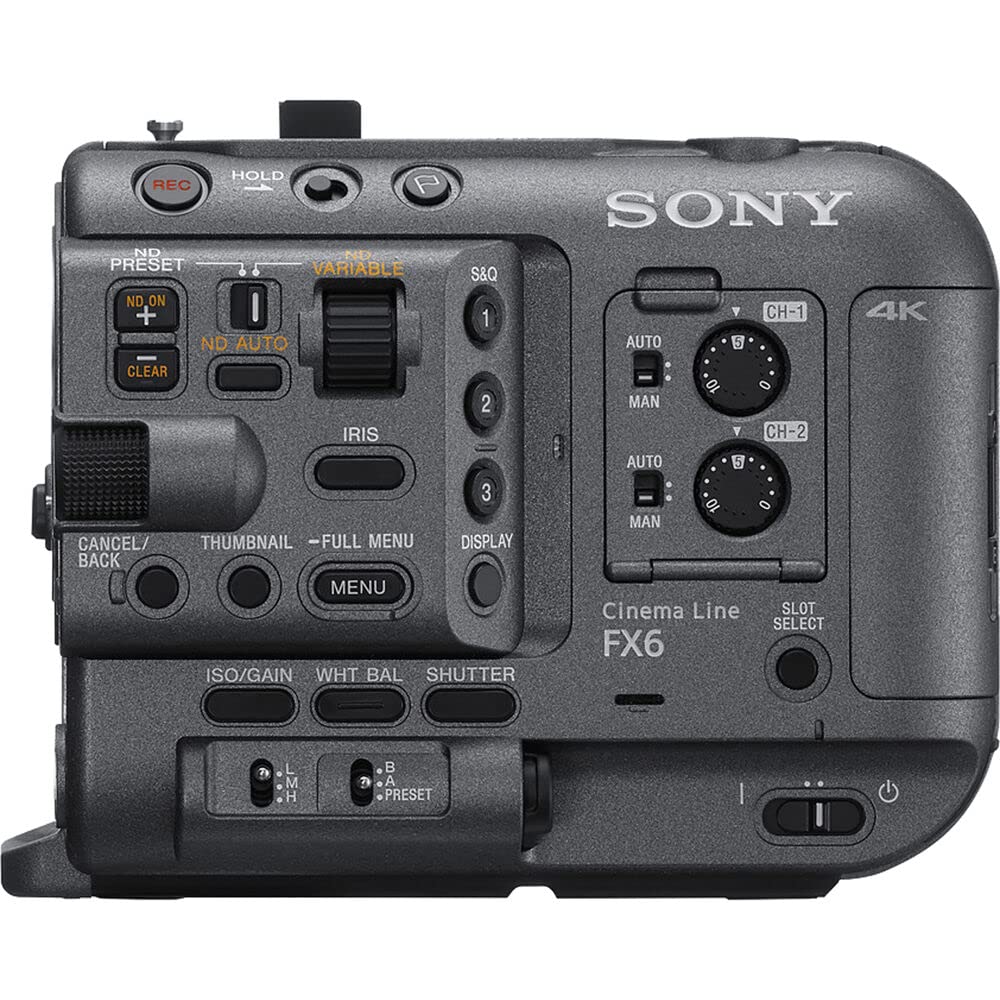 Sony Fx6 Full-Frame Cinema Camera Body Only Ilme-Fx6V, Bag, Memory Card Wallet, Cleaning Kit - Starter Bundle