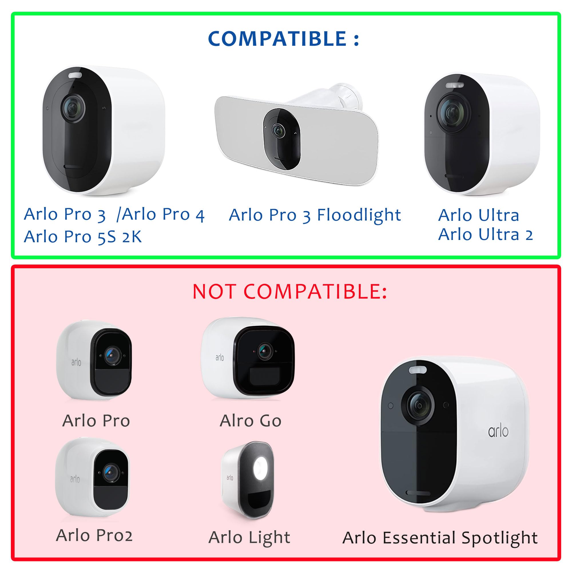 Karotto Solar Panel Charger For Arlo Pro 5S 2K, Pro 4, Pro 3, Floodlight, Ultra 2, And Ultra Cameras Security Camera System  1Pa