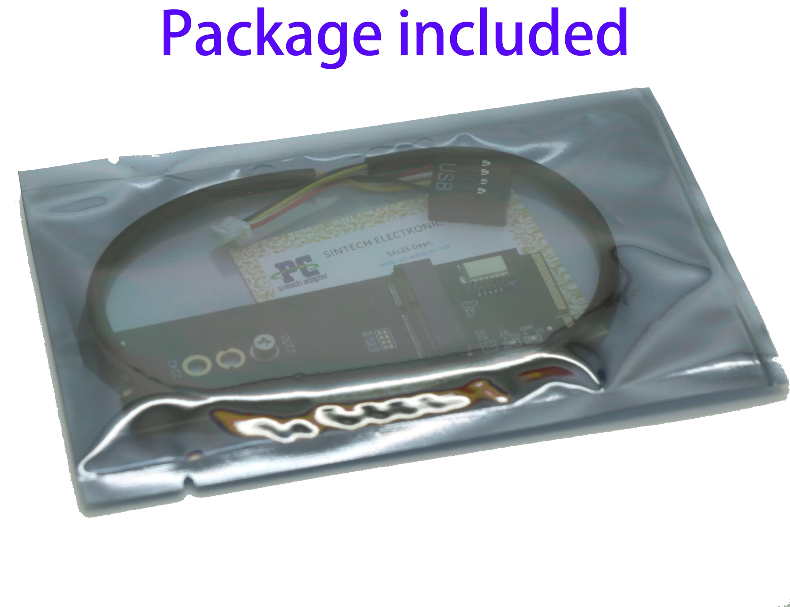 Sintech M.2 M-Key M.2 A/E Key,Ngff Key-E Card To M.2 Key M Adapter Card Compatible With Intel 7260,8260,9260