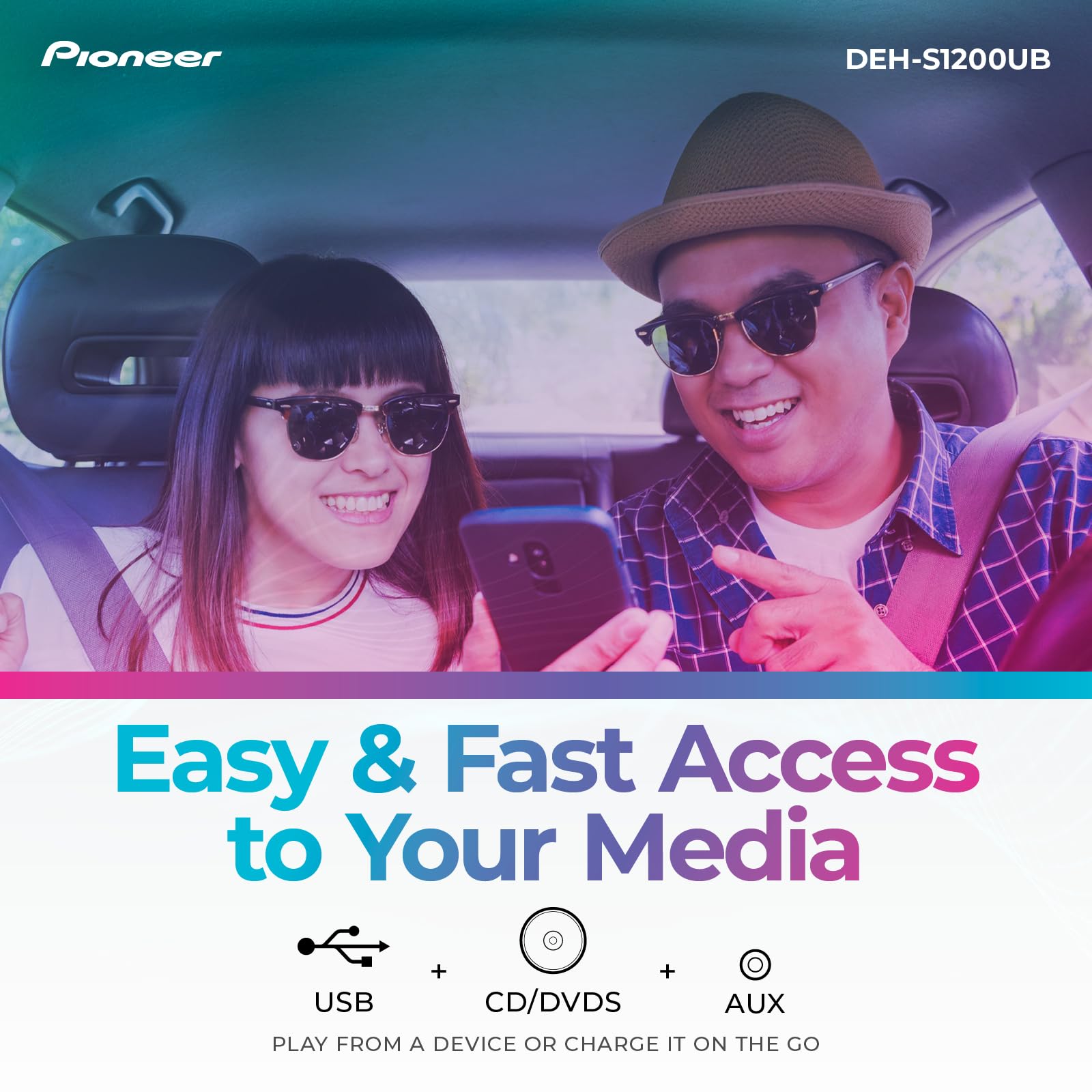 Pioneer Single Din Cd Playeraux Input Usb 1Xpreoutandroid Playback