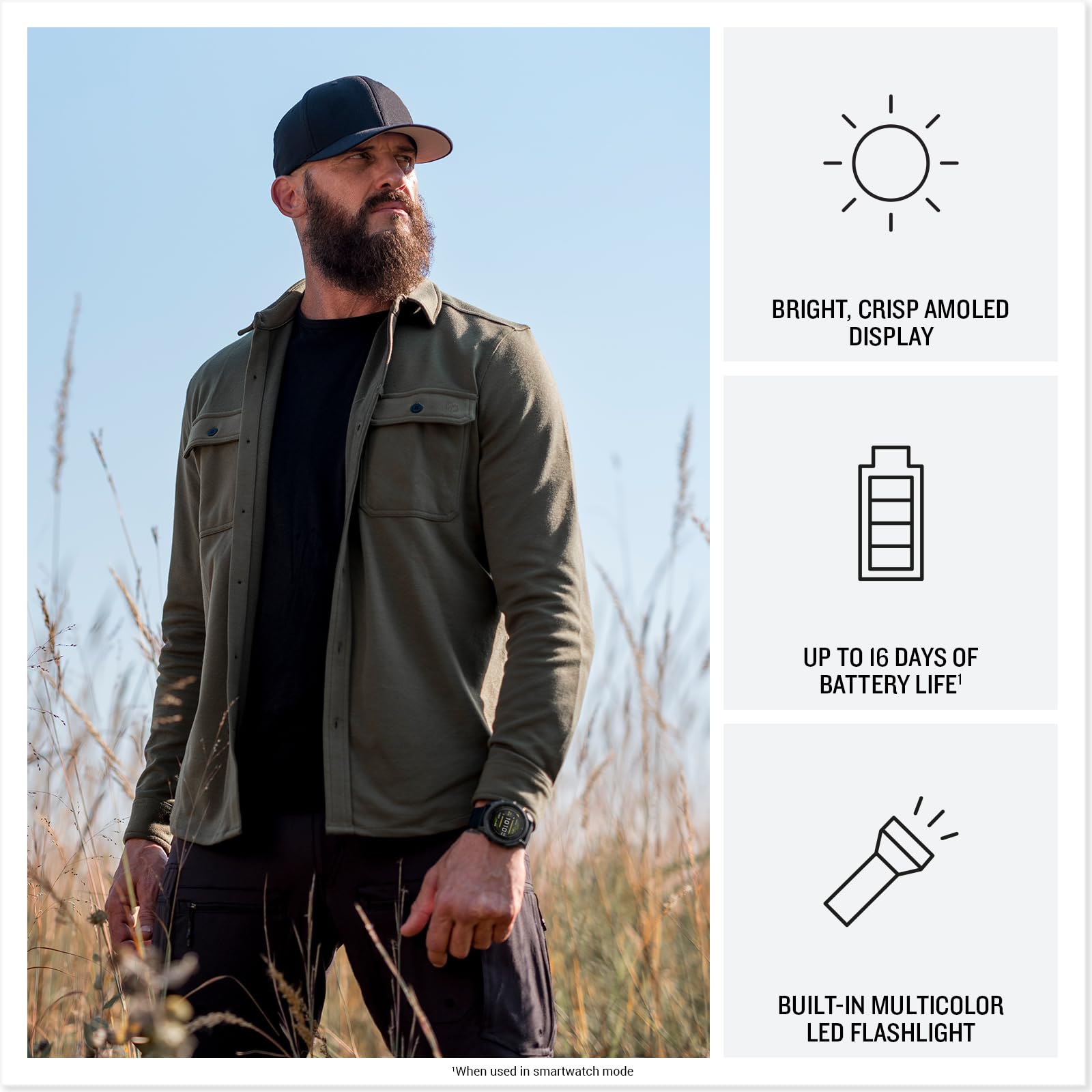 Garmin Tactix? 8 47Mm, Amoled Display, Premium Tactical Gps Smartwatch, Includes Applied Ballistics Ultralightsolver