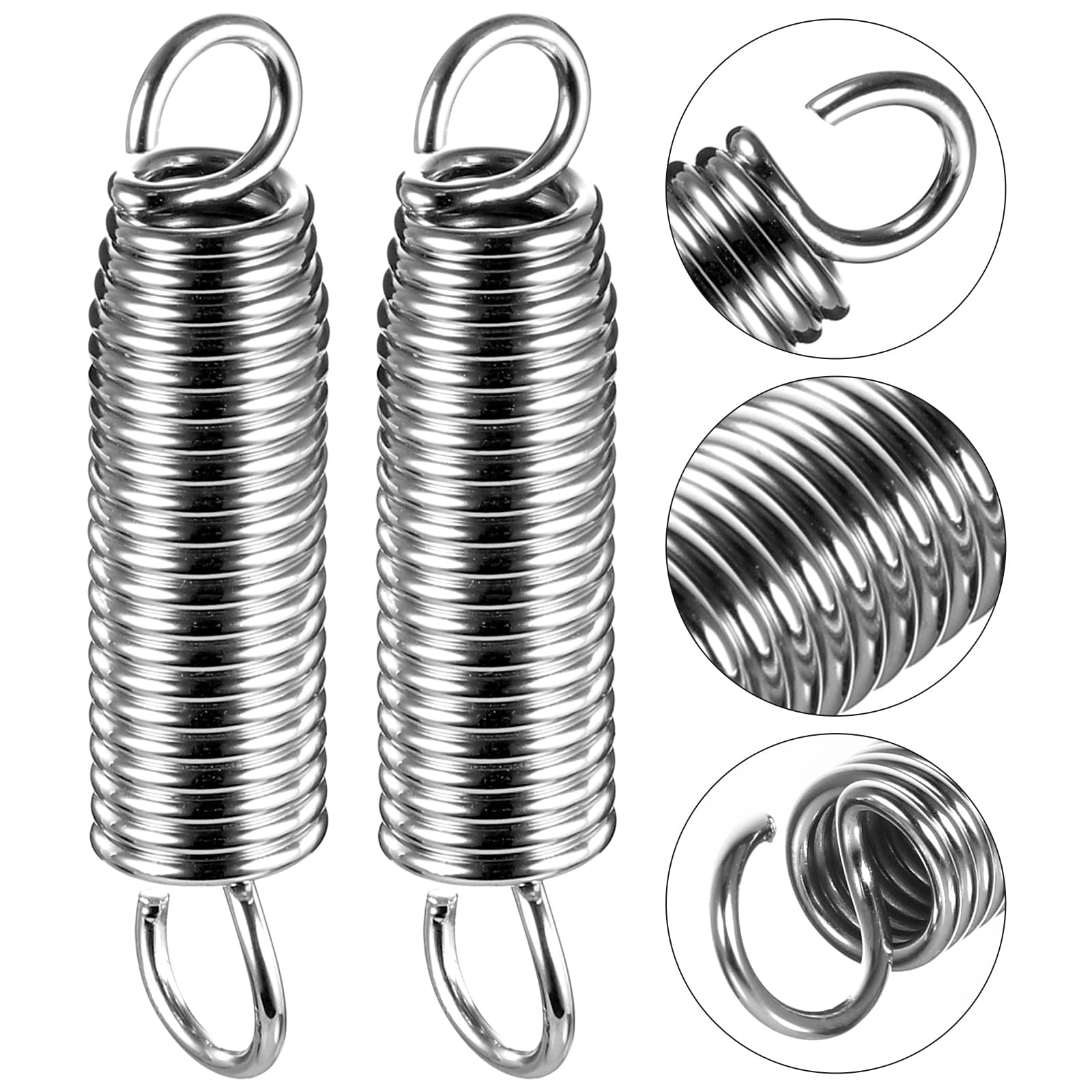 Replacement Bass Drum Foot Pedal Spring 2Pcs Stainless Steel For Percussion Instrument Parts