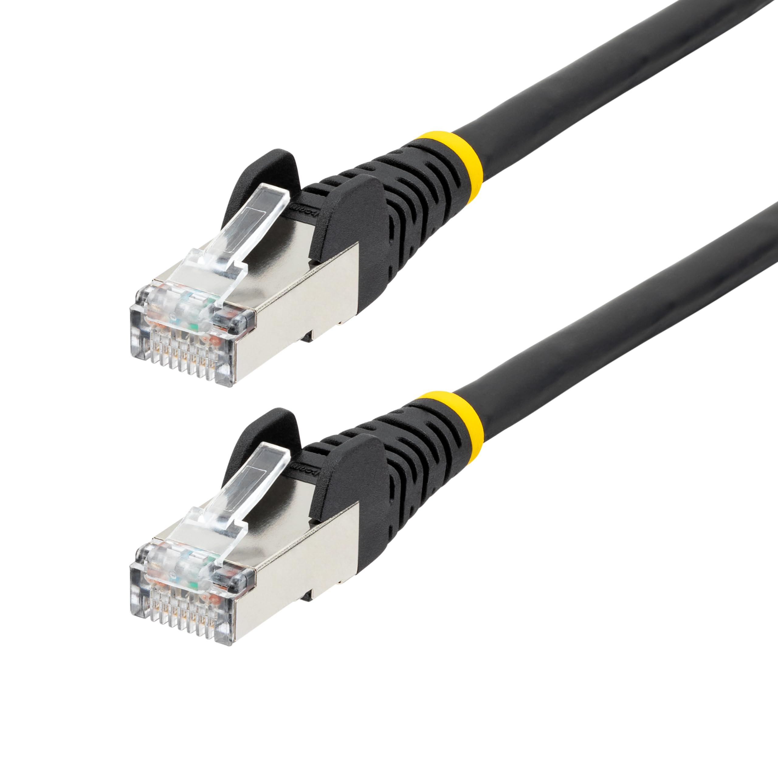 75Ft Black Cat6A Ethernet Cable, Snagless Rj45, 10G, 100W Poe, S/Ftp, Lszh, 27Aw