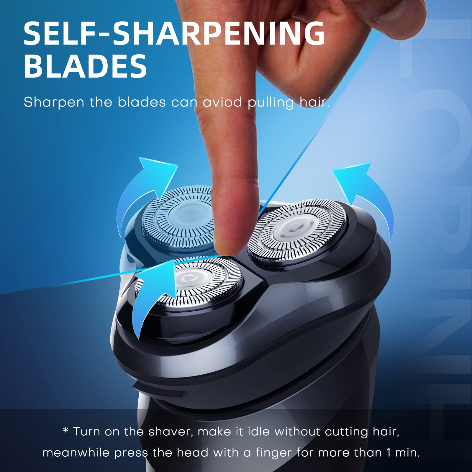 LOBINH Electric Razor for Men, 3D Waterproof Shaver, Cordless with Beard Trimmer, Fast Charging, Extra Blade Head, IPX7