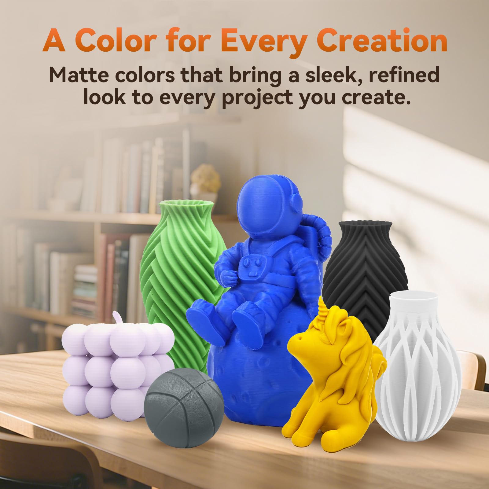 Flashforge Pla Filament 1.75Mm +/- 0.02Mm, Matte Blue 3D Printer Filament 1Kg (2.2Lbs) Spool, Excellent Printing Performance, Ea