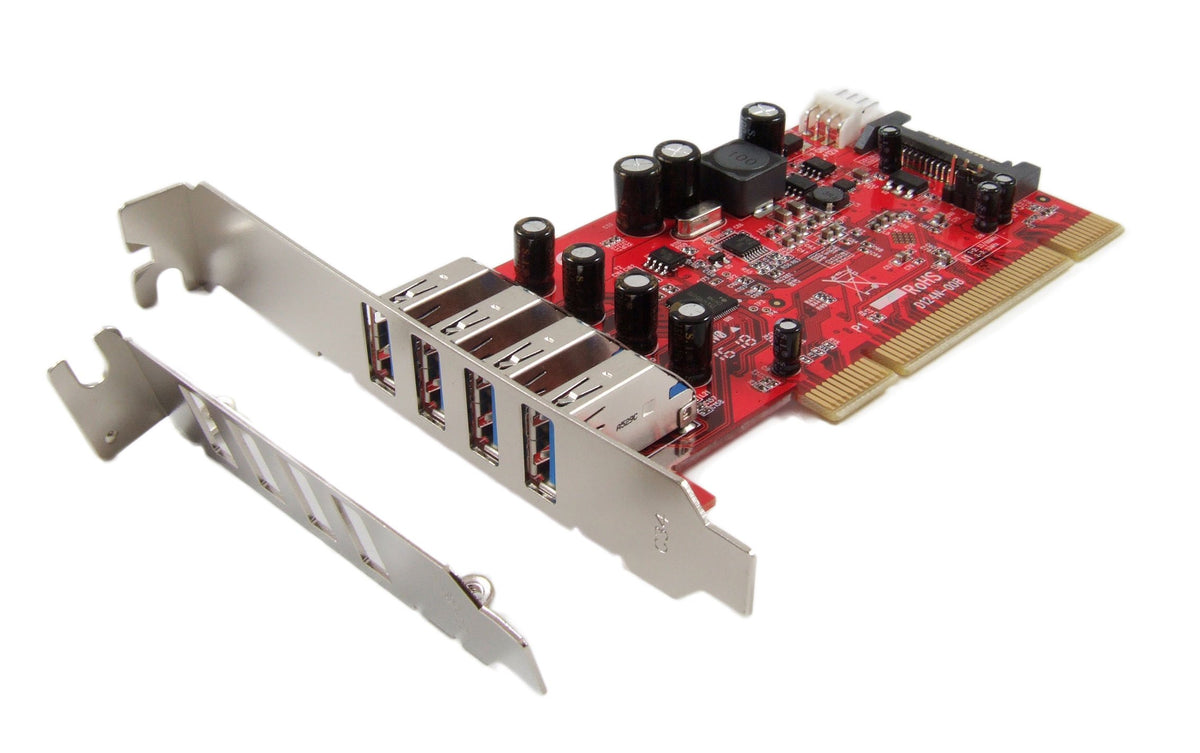 Ableconn Pci Ub124 Usb 3.0 4 Port Low Profile Pci Host Adapter Card   Renesas Nec Upd720201 Chipset
